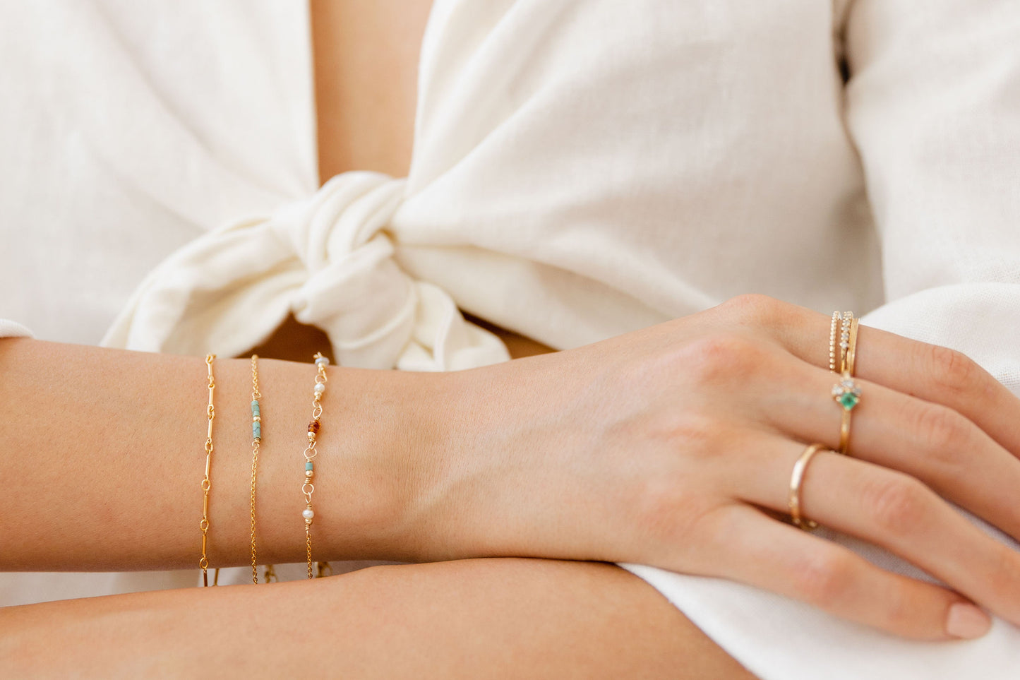 Pulsera Boho Esmeralda