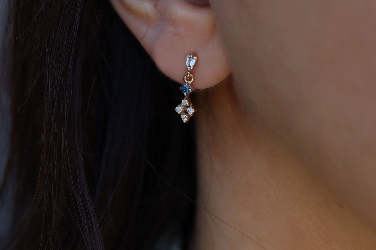 Aretes Diana Fine Zafiros