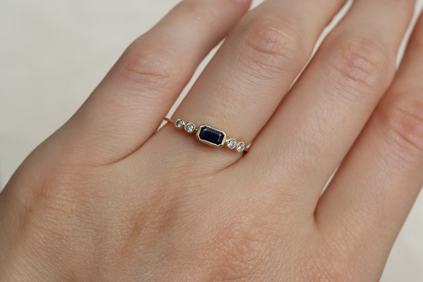 Anillo Ariadna Zafiro