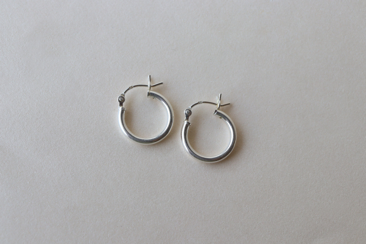 Arracadas Simple Silver