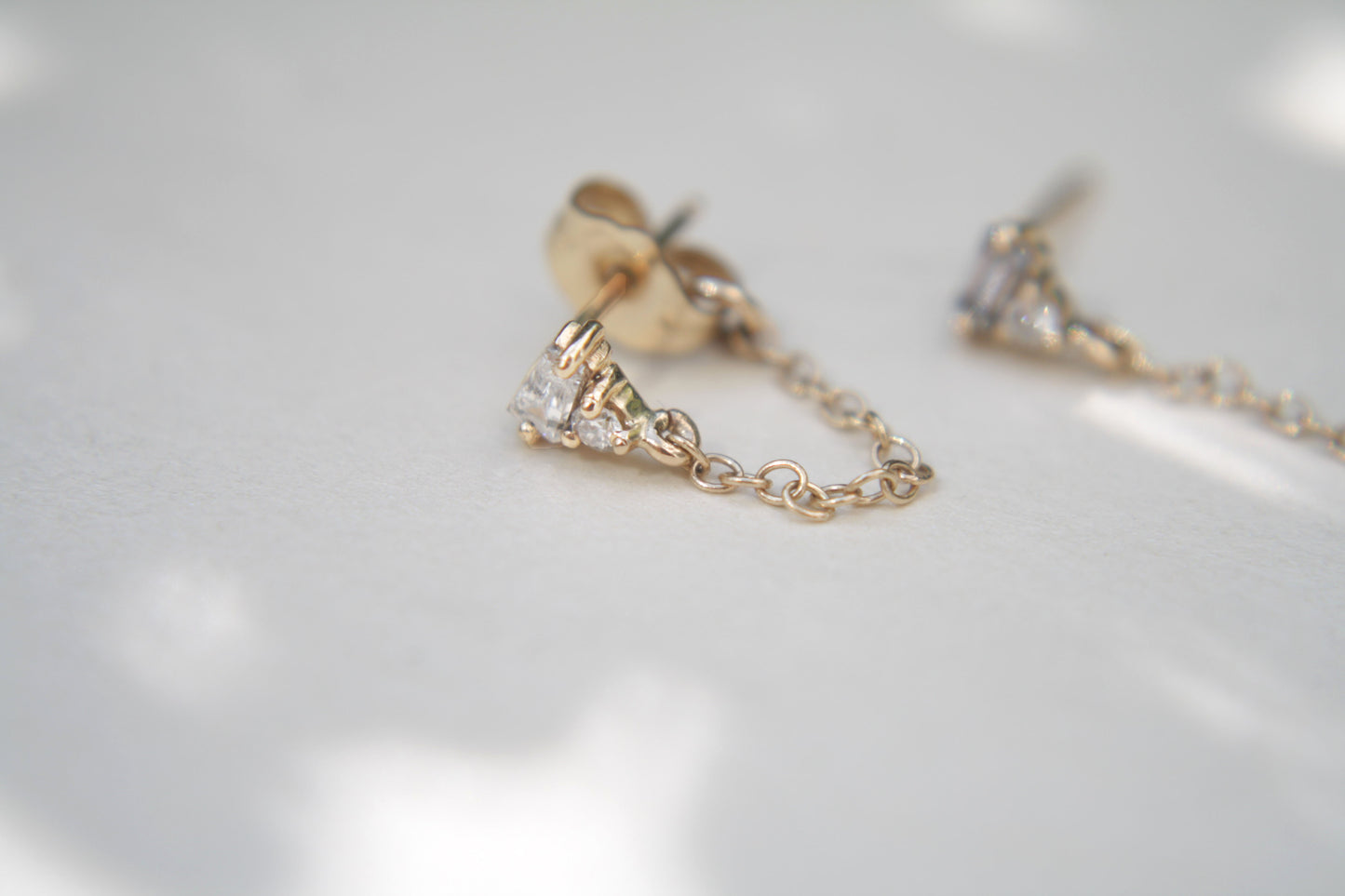 Aretes Berna Diamante Baguette