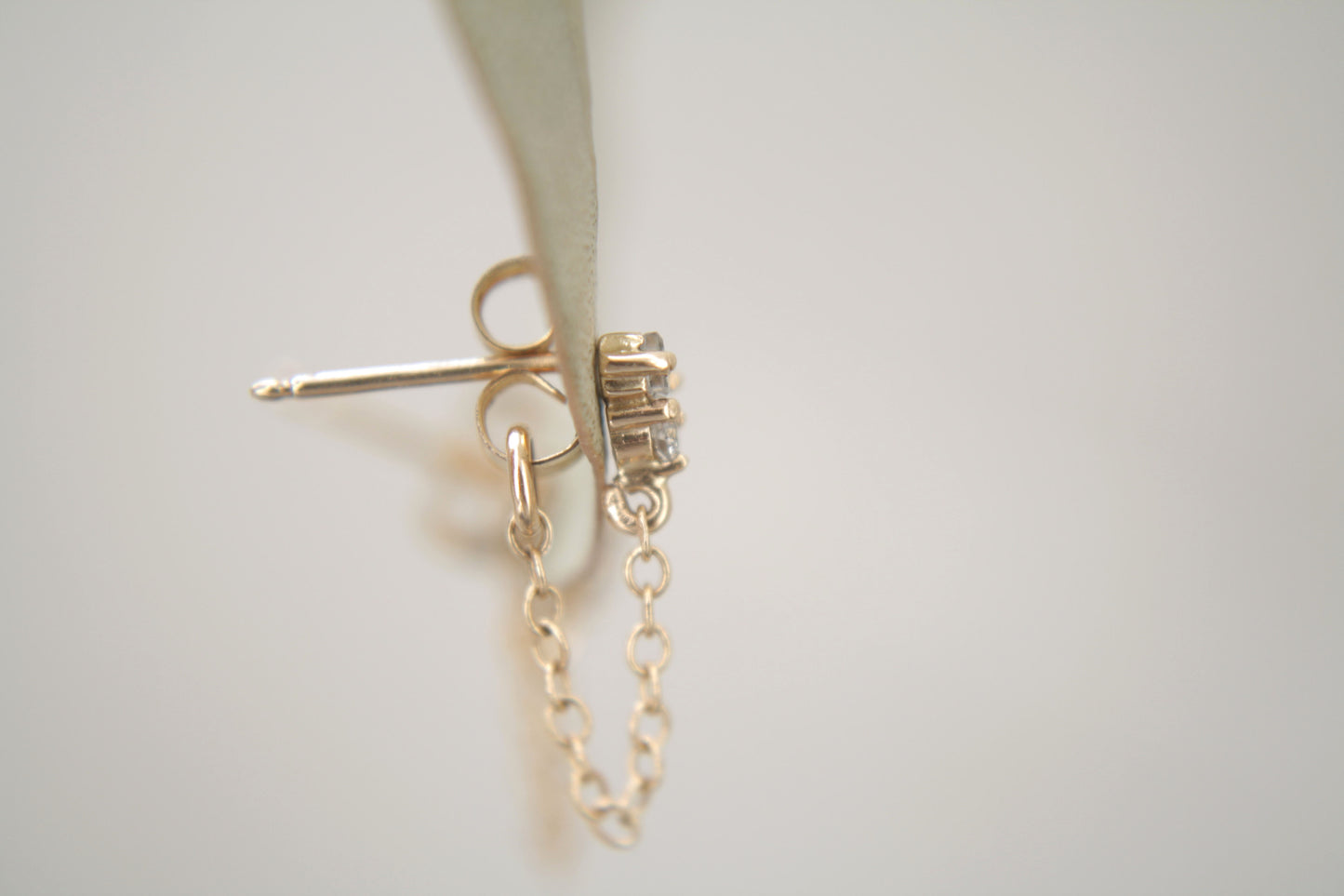 Aretes Berna Diamante Baguette