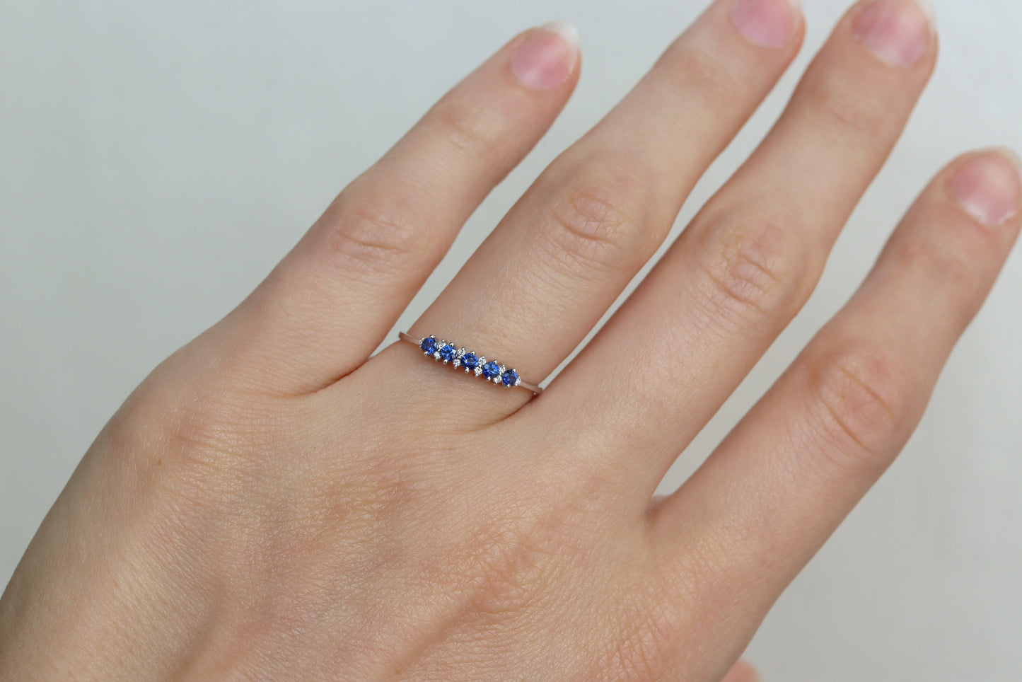 Anillo Bianca Zafiros Fine