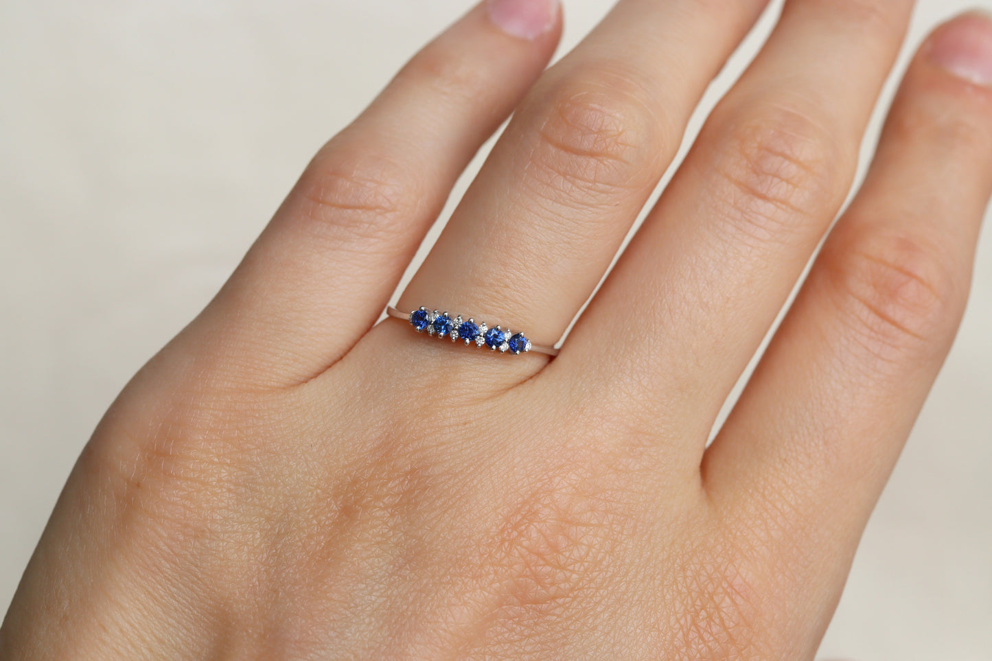 Anillo Bianca Zafiros Fine