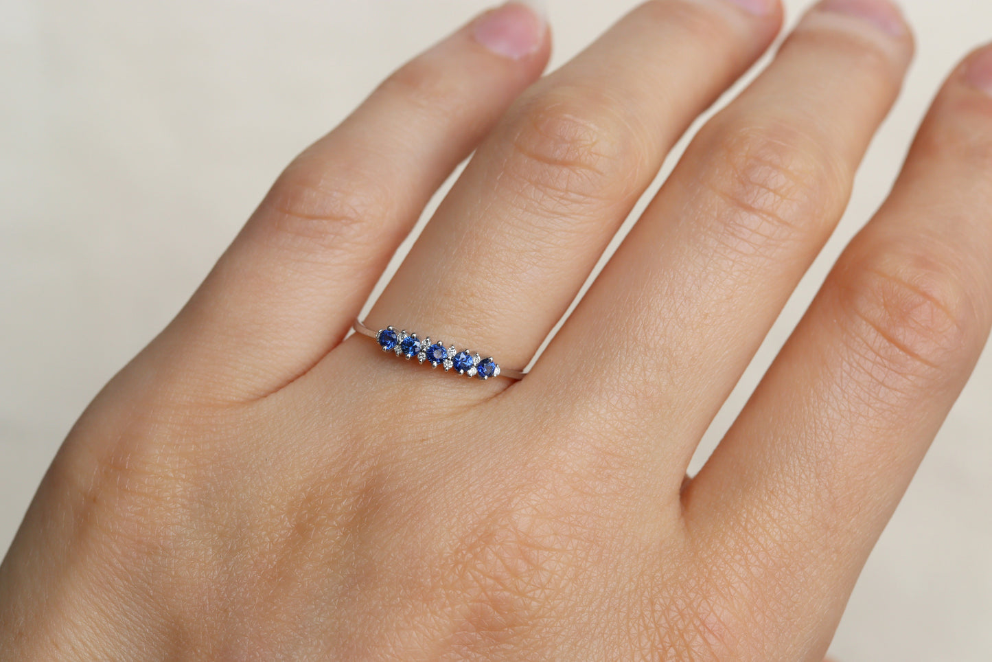 Anillo Bianca Zafiros Fine