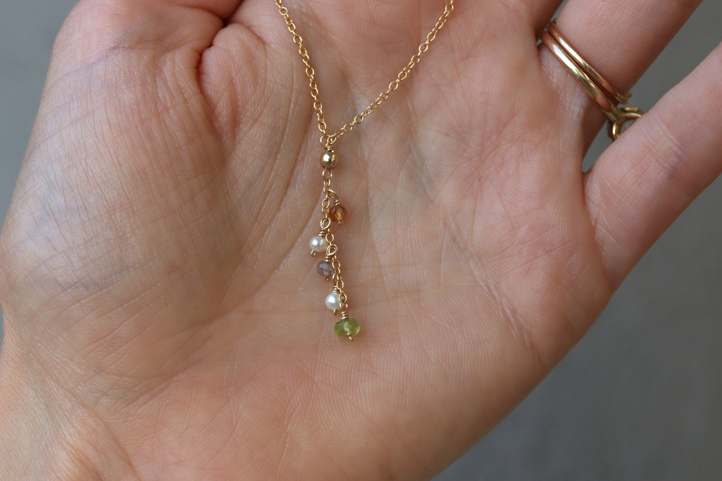 Collar Sienna Piedras del Mes (Birthstones)