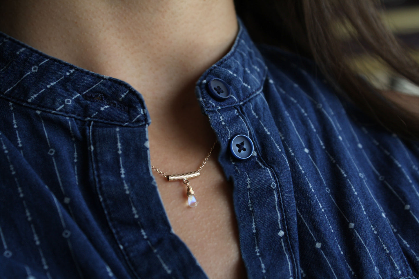 Collar Barra Moonstone