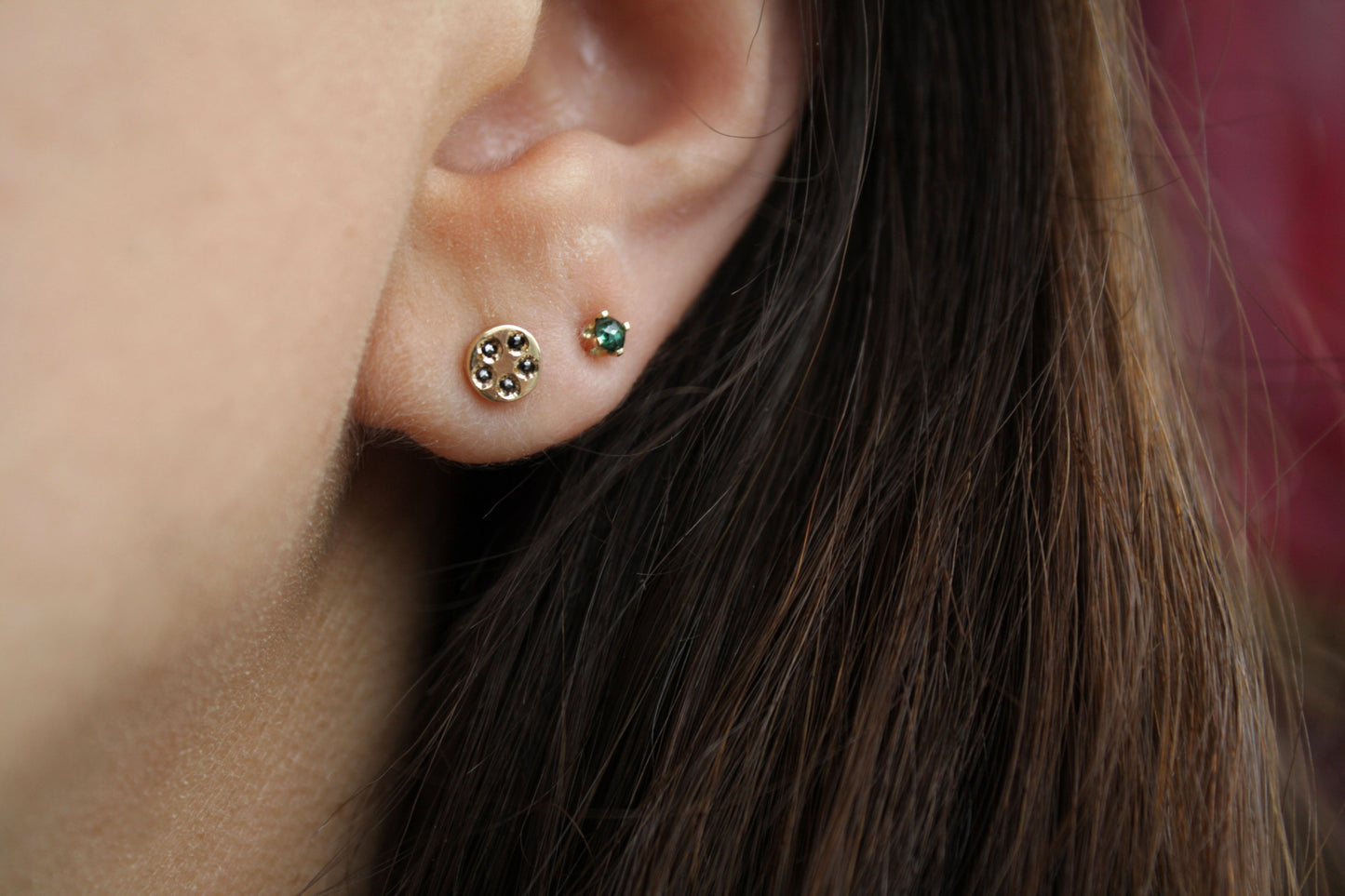 Studs Camila Diamante Negro fine