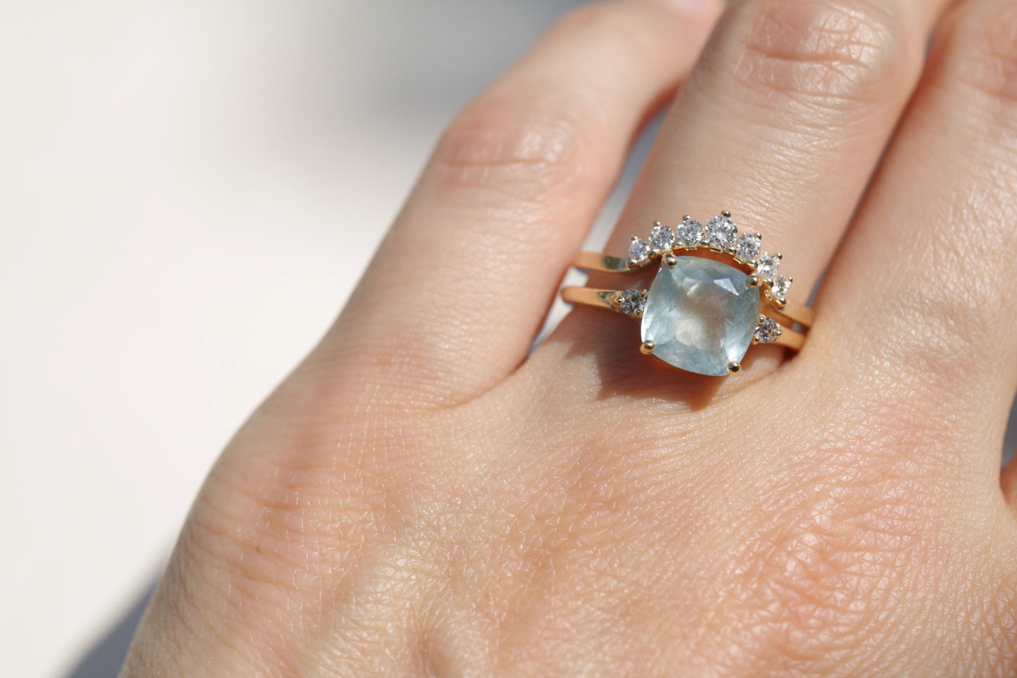 Anillo Amelia Aguamarina