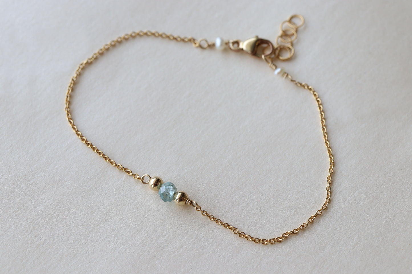 Pulsera Catalina Aguamarina