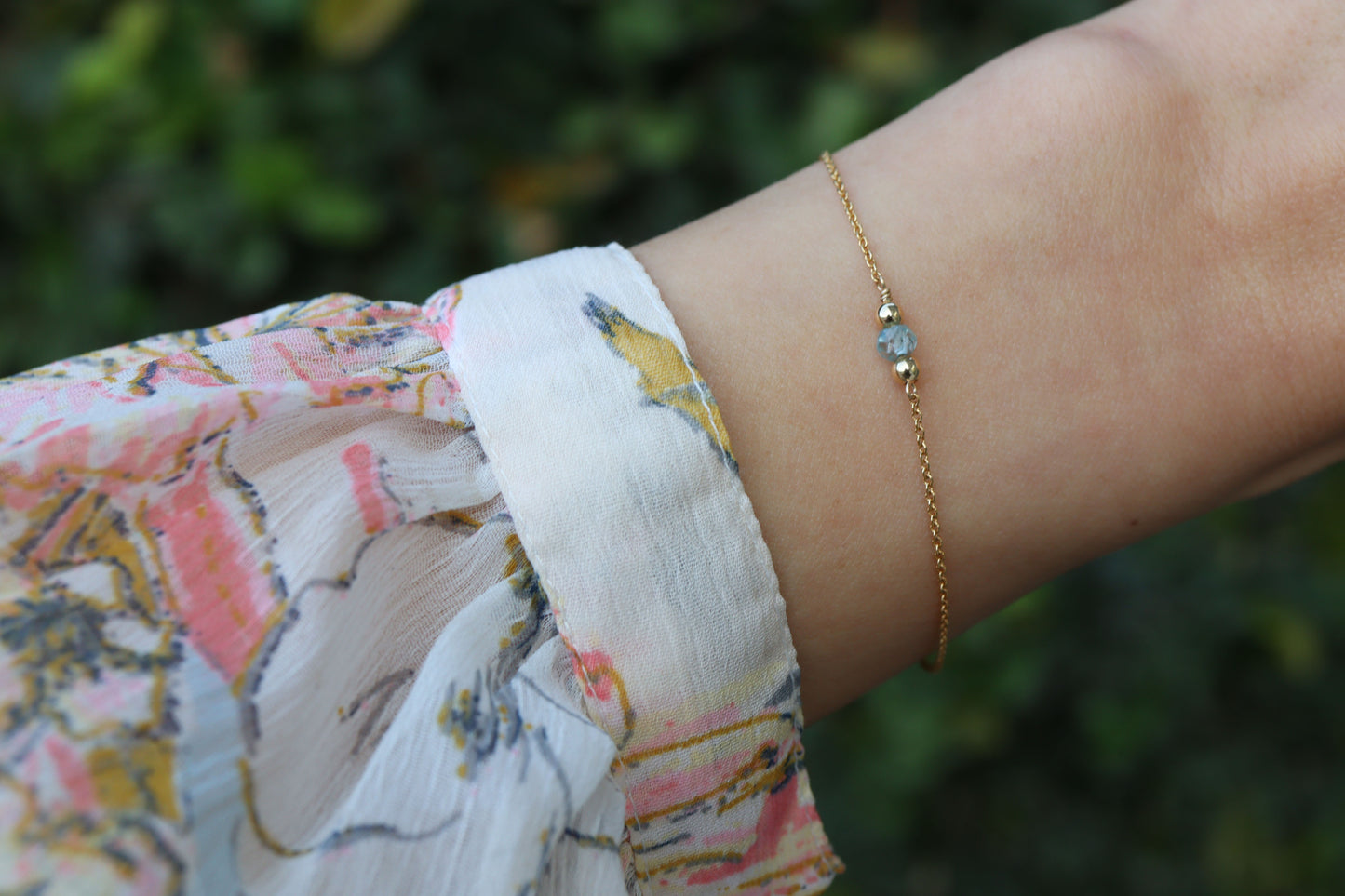 Pulsera Catalina Aguamarina