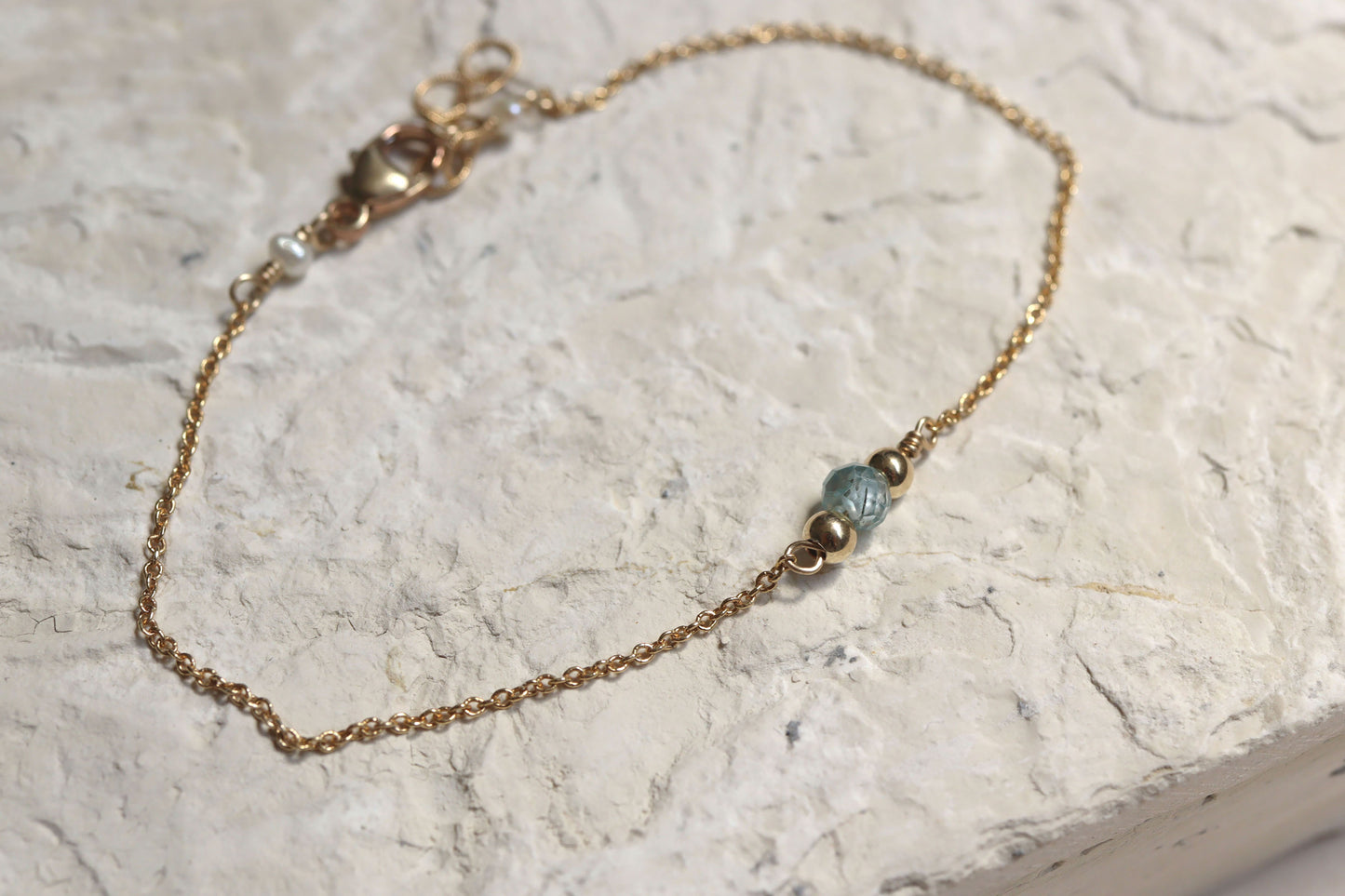 Pulsera Catalina Aguamarina