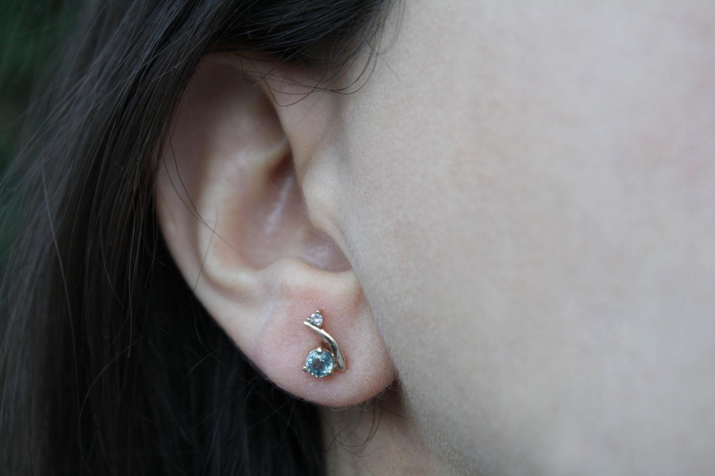 Aretes Cecilia Zafiro y Diamantes fine