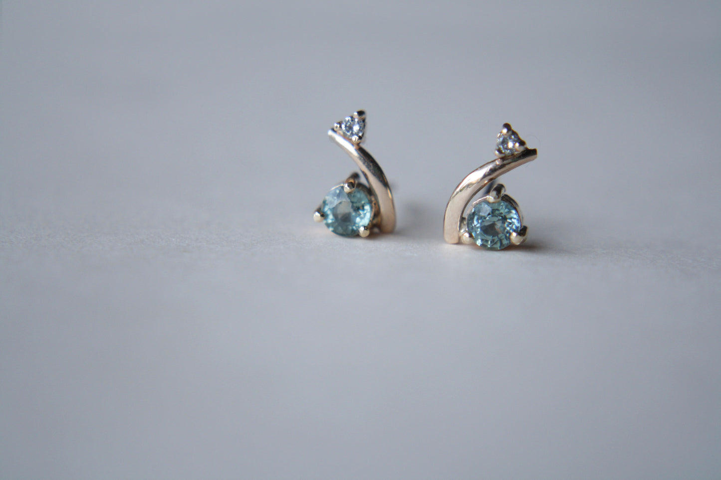 Aretes Cecilia Zafiro y Diamantes fine