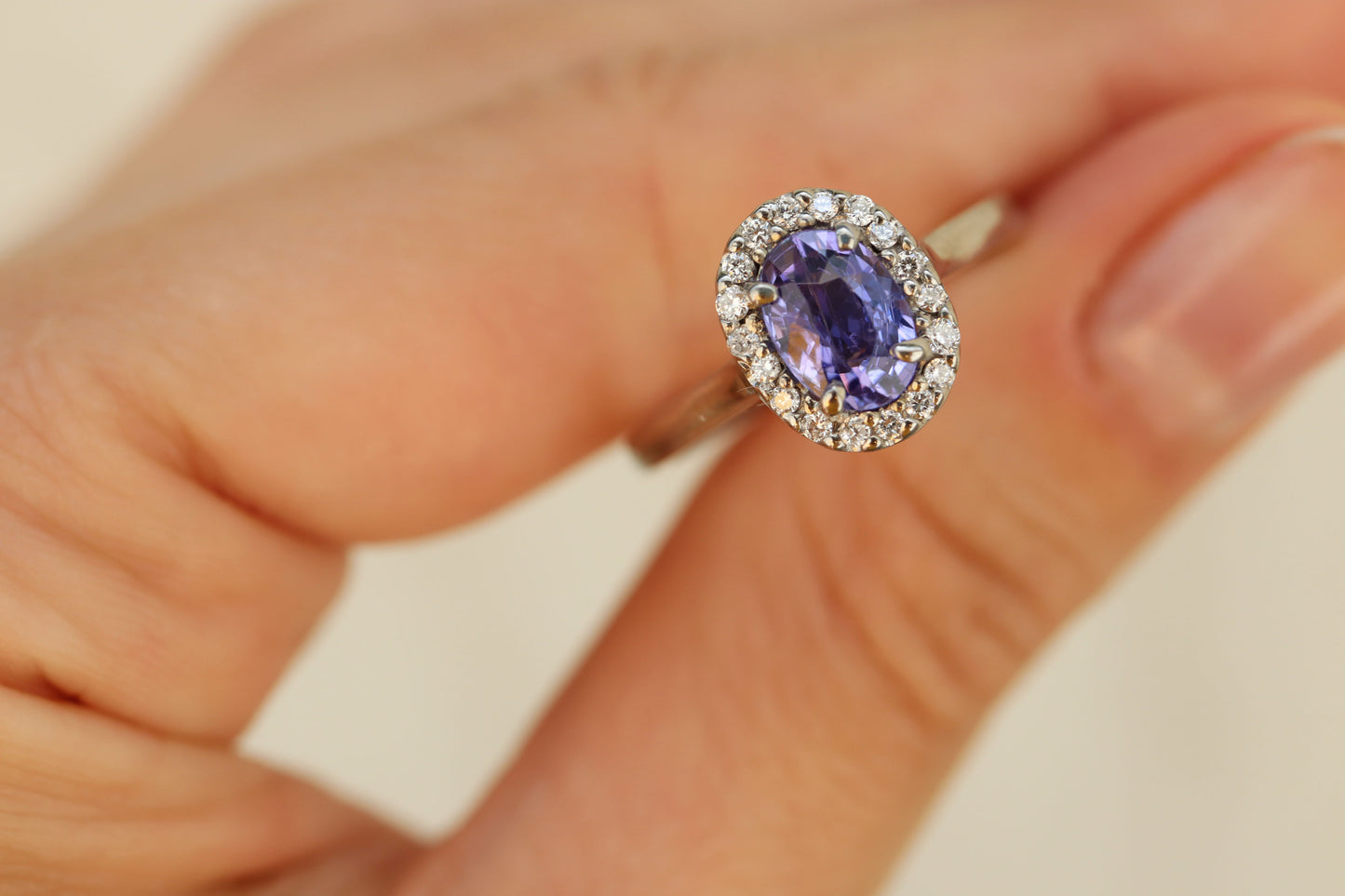 Anillo Celeste Tanzanita Bridal