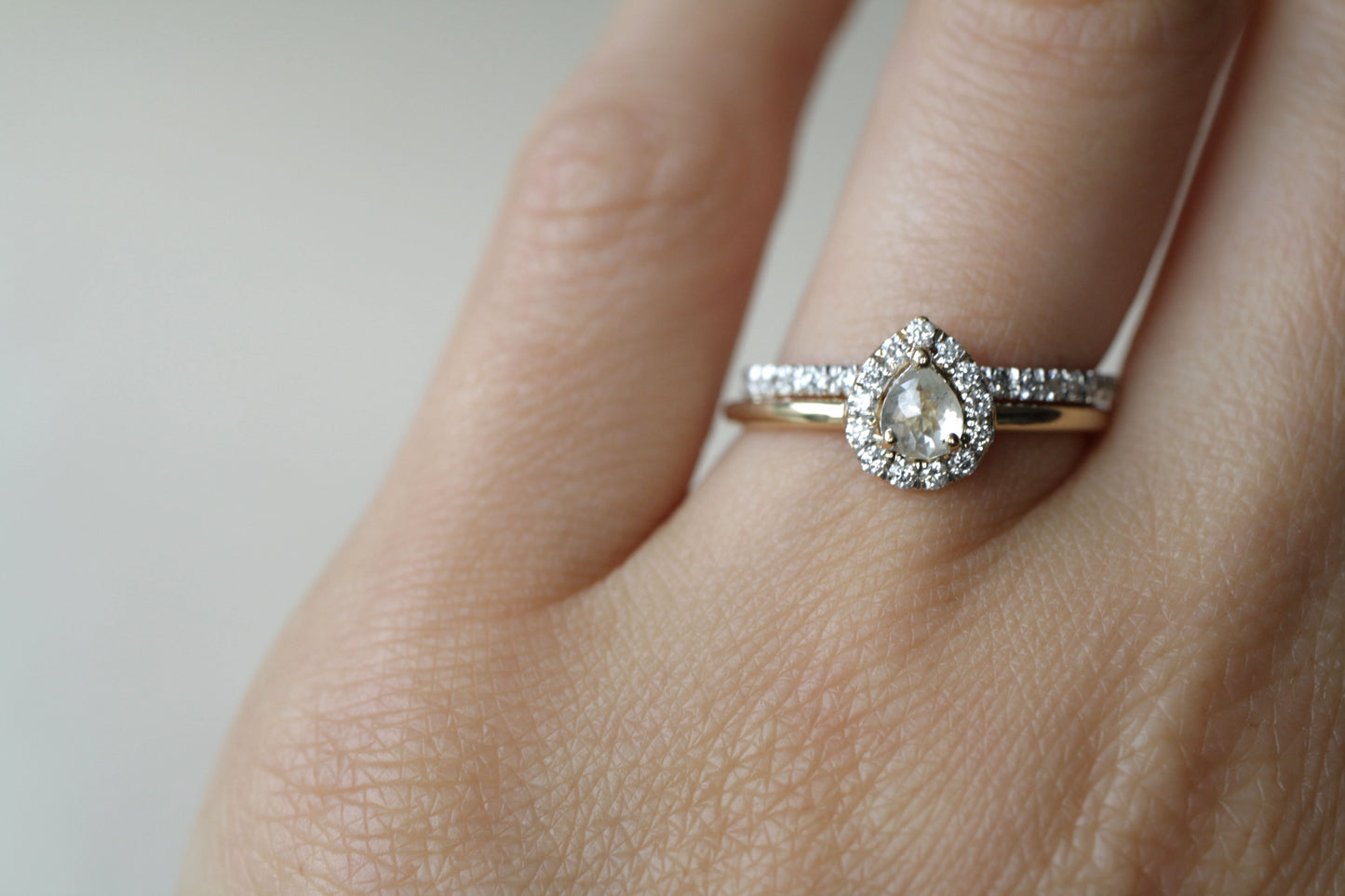 Anillo Celeste Diamante Bridal
