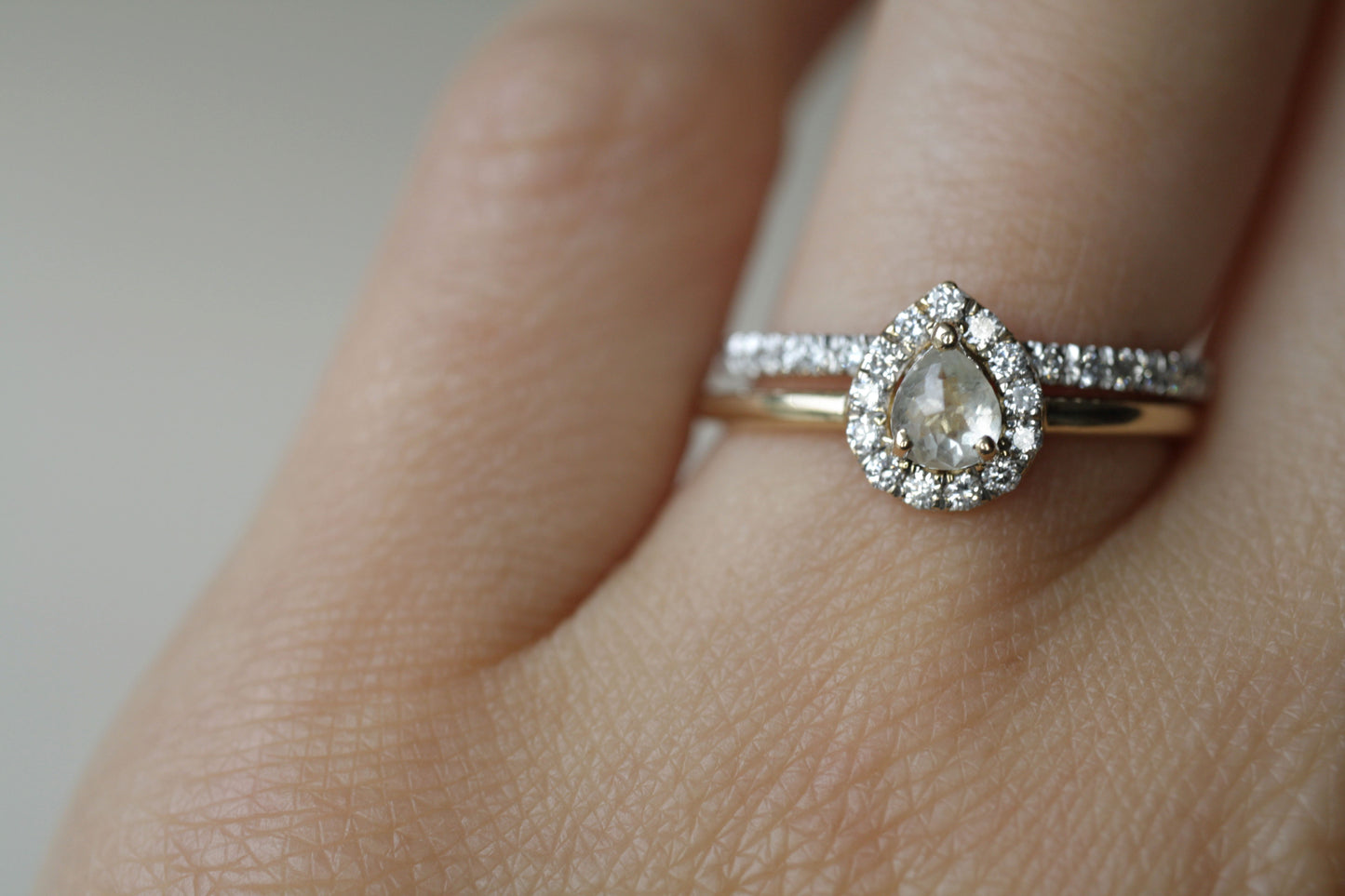 Anillo Celeste Diamante Bridal