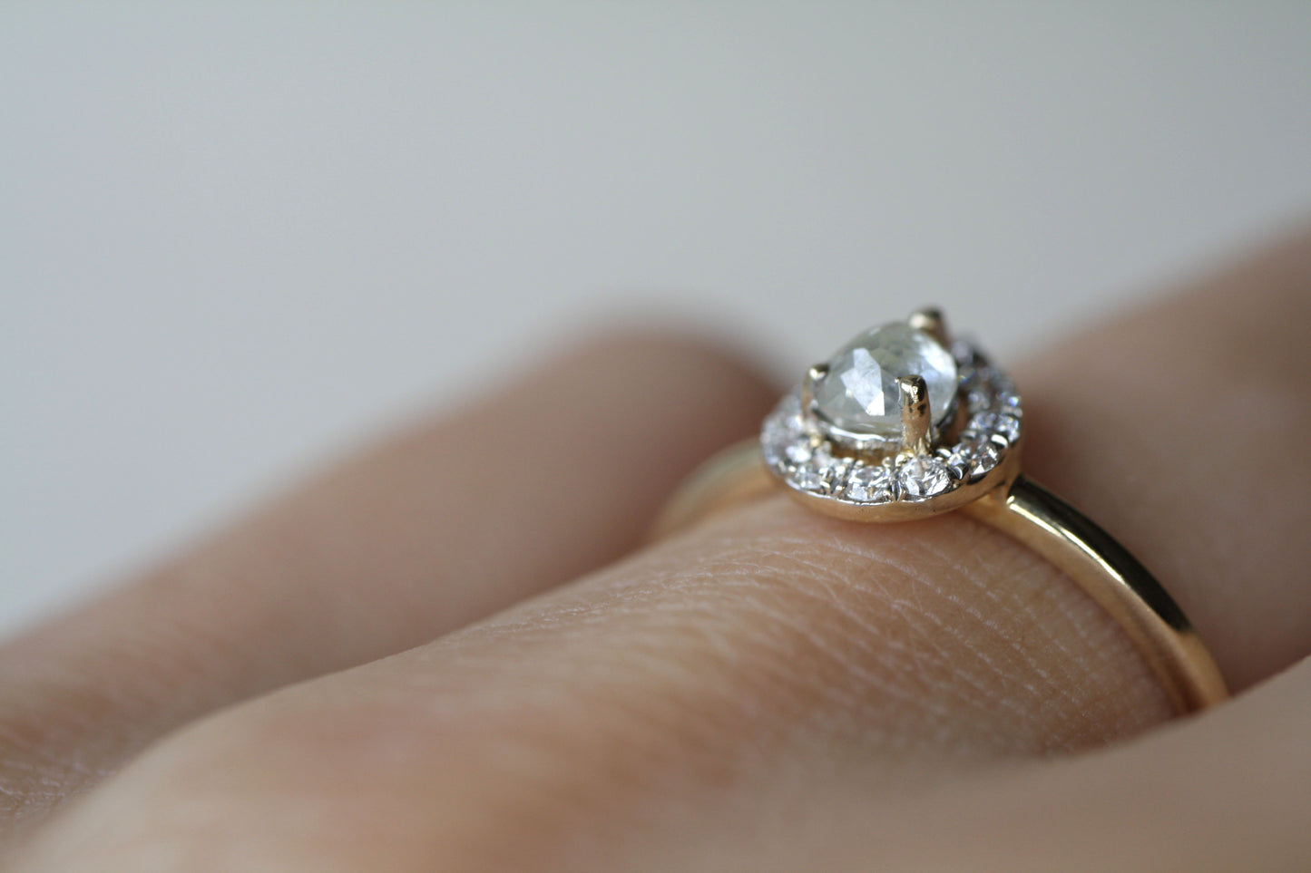 Anillo Celeste Diamante Bridal