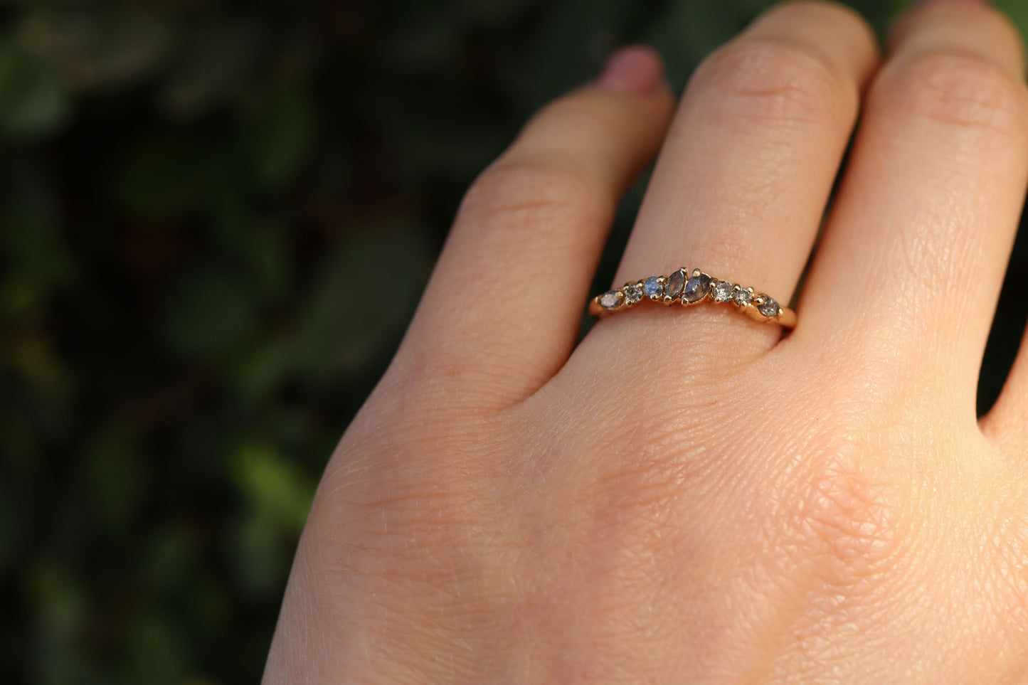 Anillo Marcela Diamantes Sal Pimienta