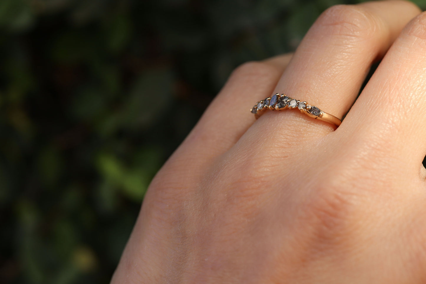 Anillo Marcela Diamantes Sal Pimienta