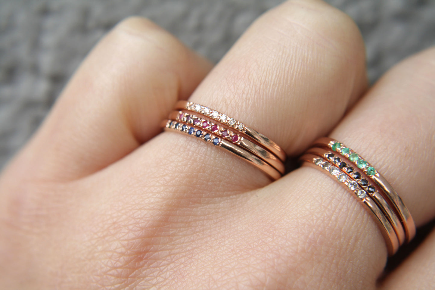 Anillo Olivia Granate Rhodolita