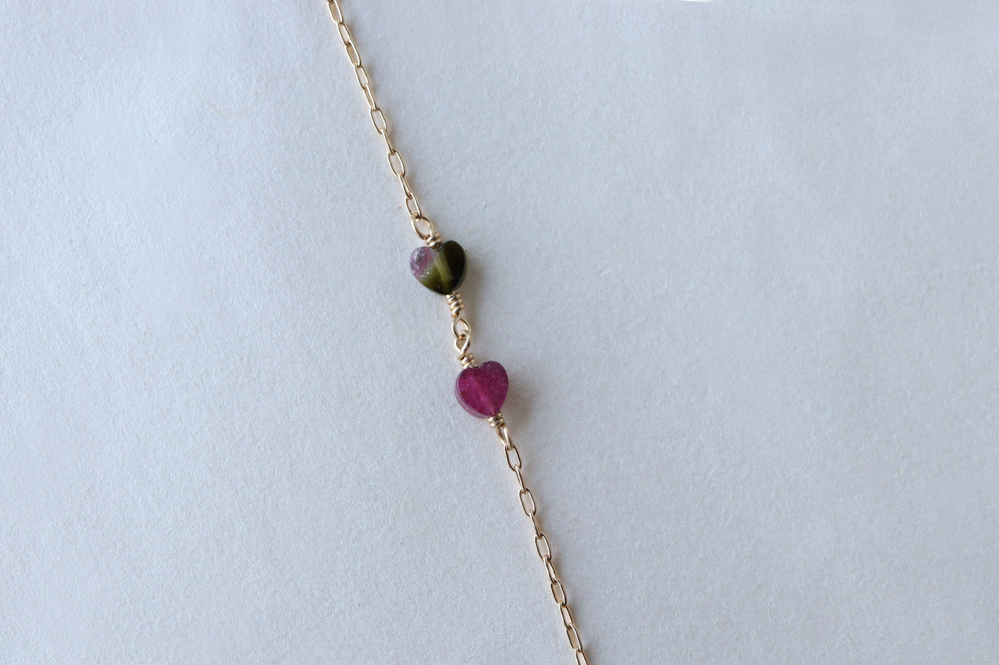 Pulsera Corazon Turmalinas