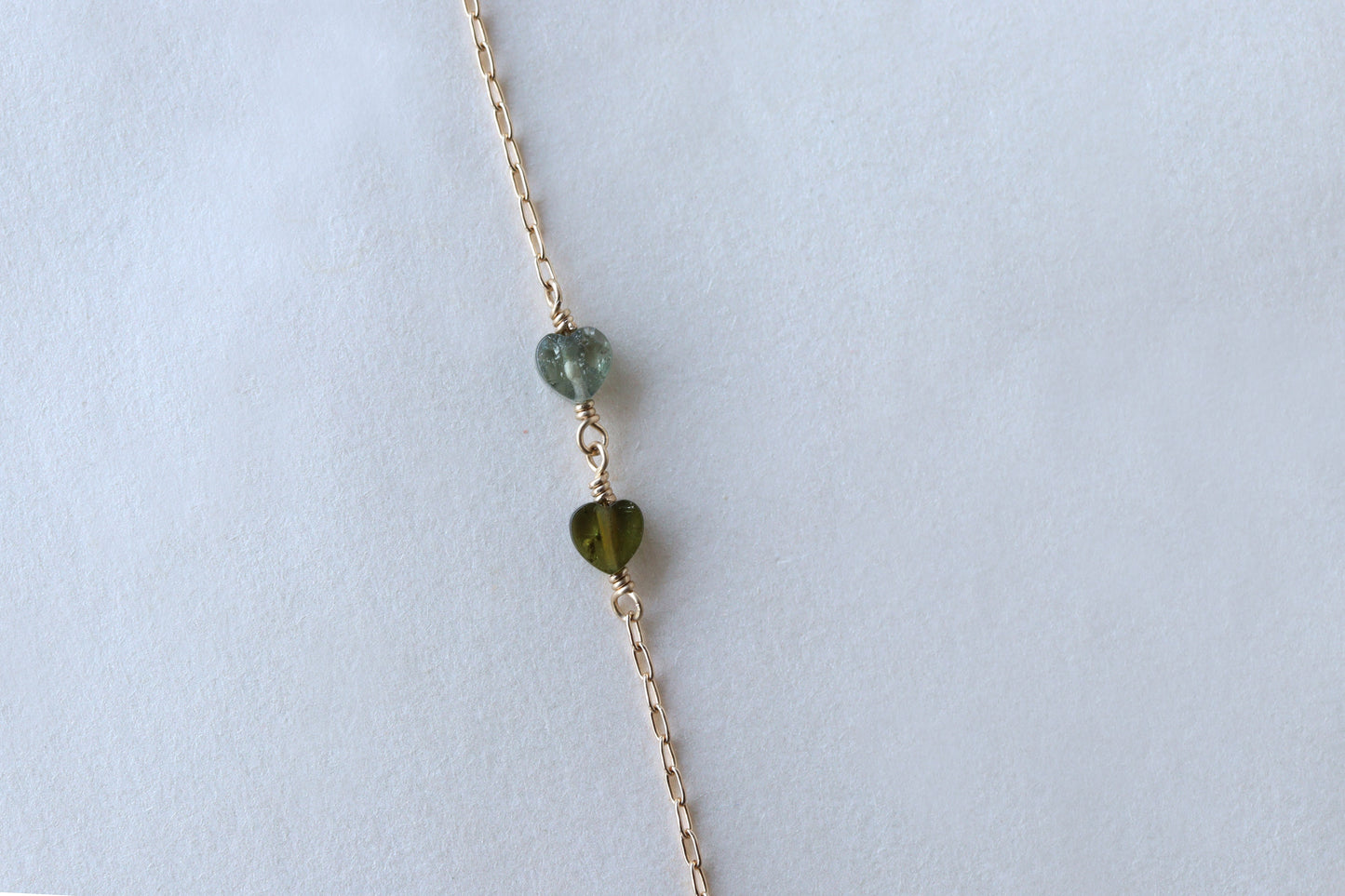 Pulsera Corazon Turmalinas