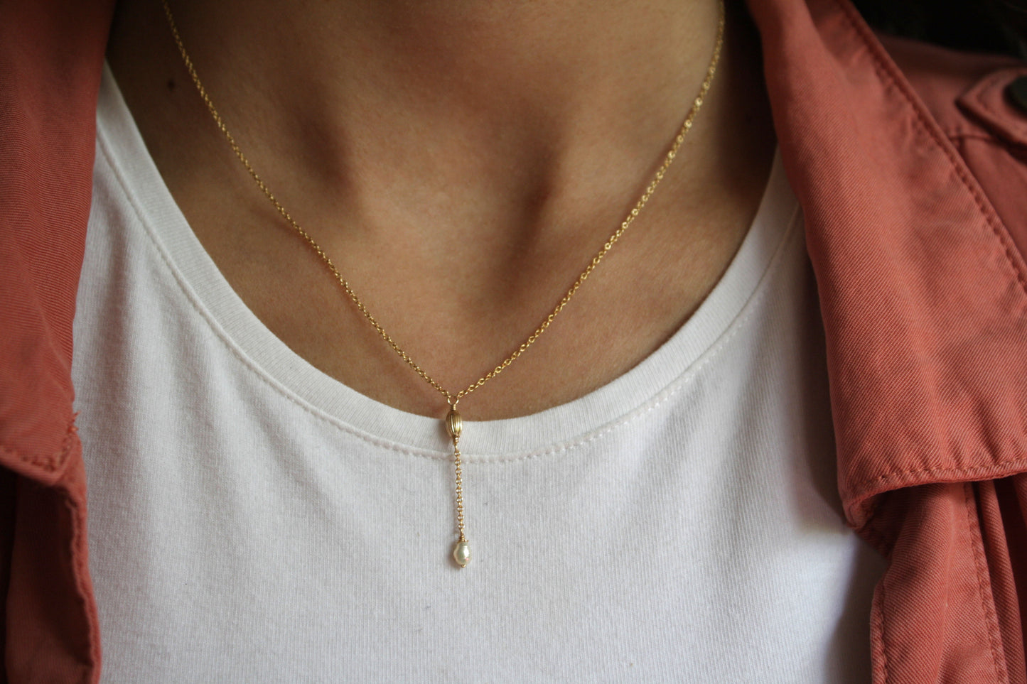 Collar Goldseed Perla "Y"
