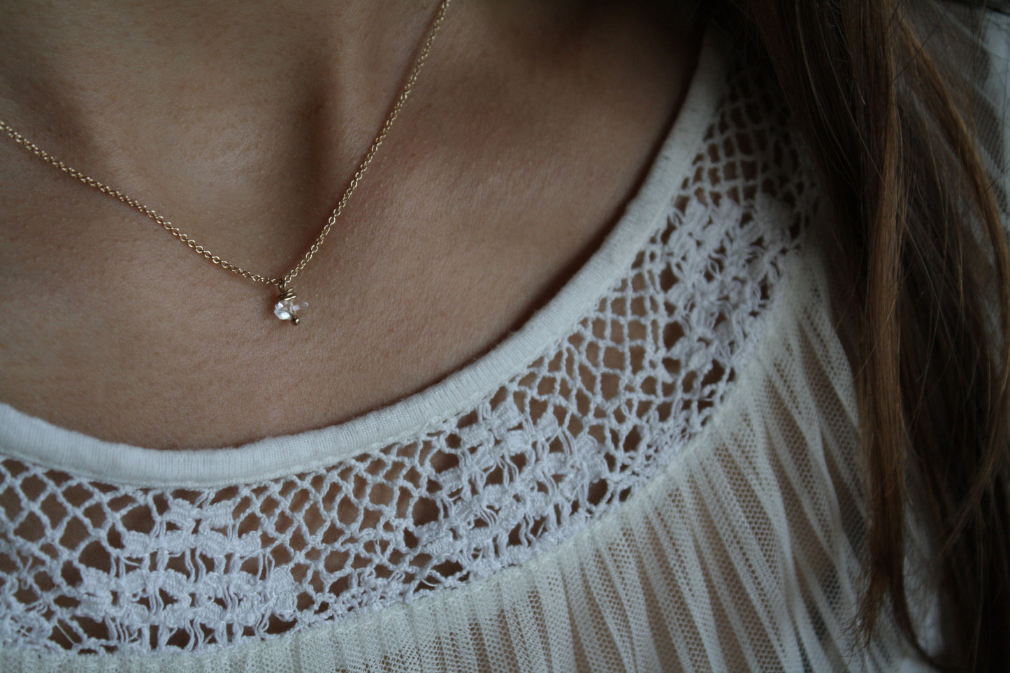 Collar Cuarzo Herkimer