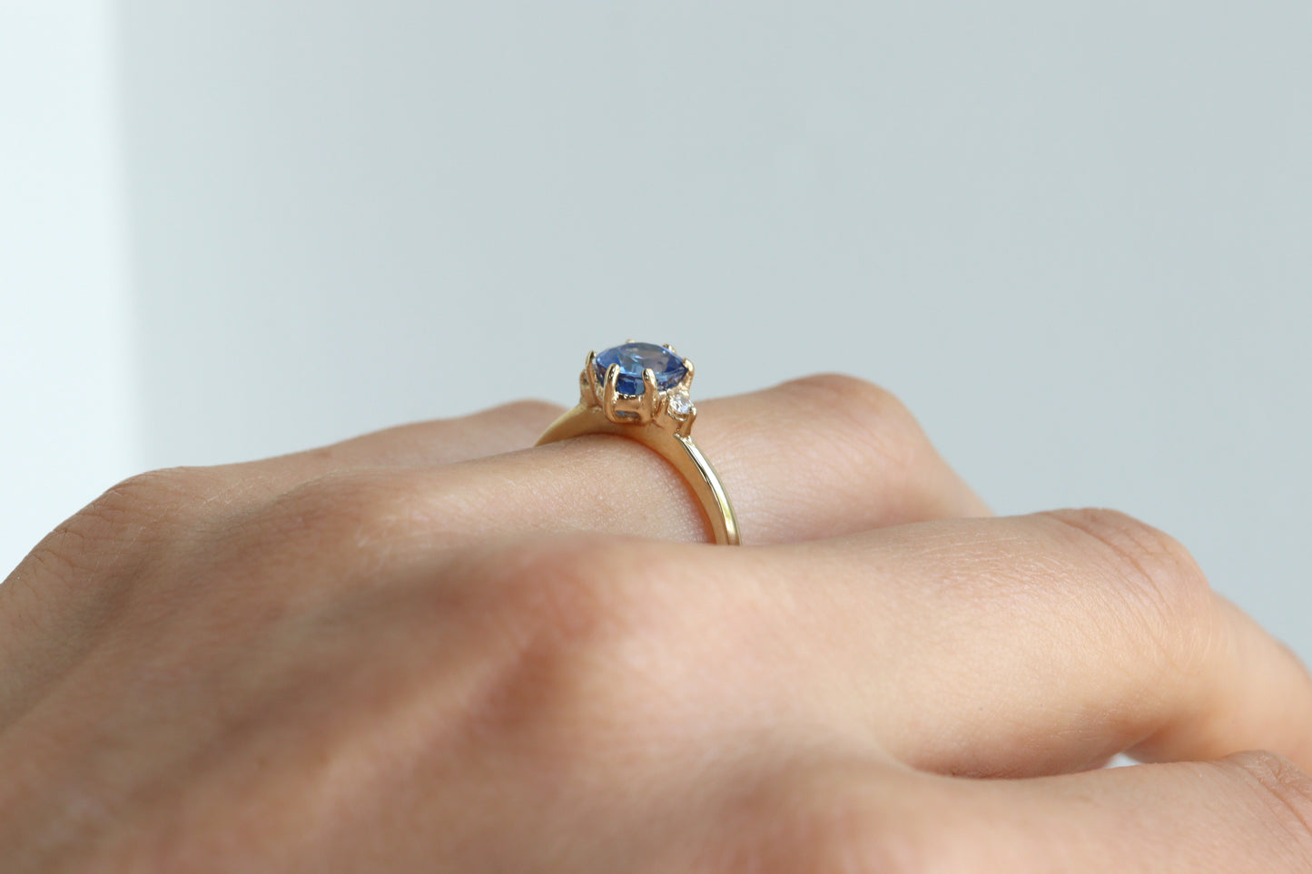 Anillo Cynthia Zafiro Azul 1.55cts Bridal
