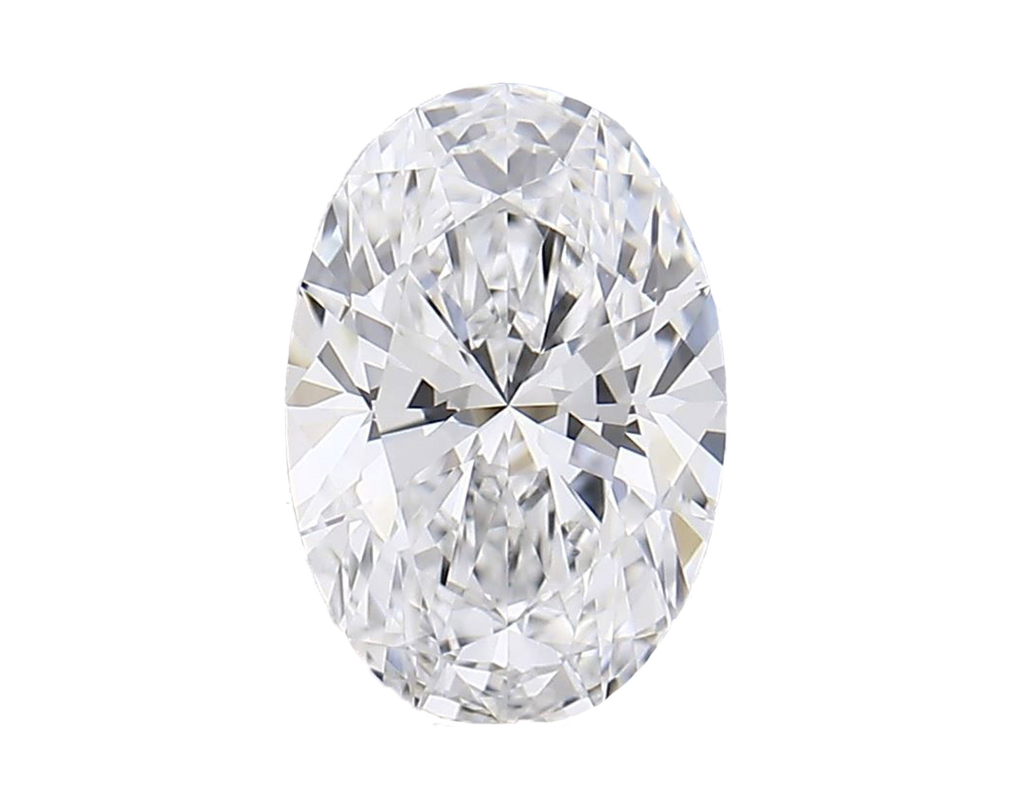 Piedra Diamante Oval 0.75cts Lab D-61