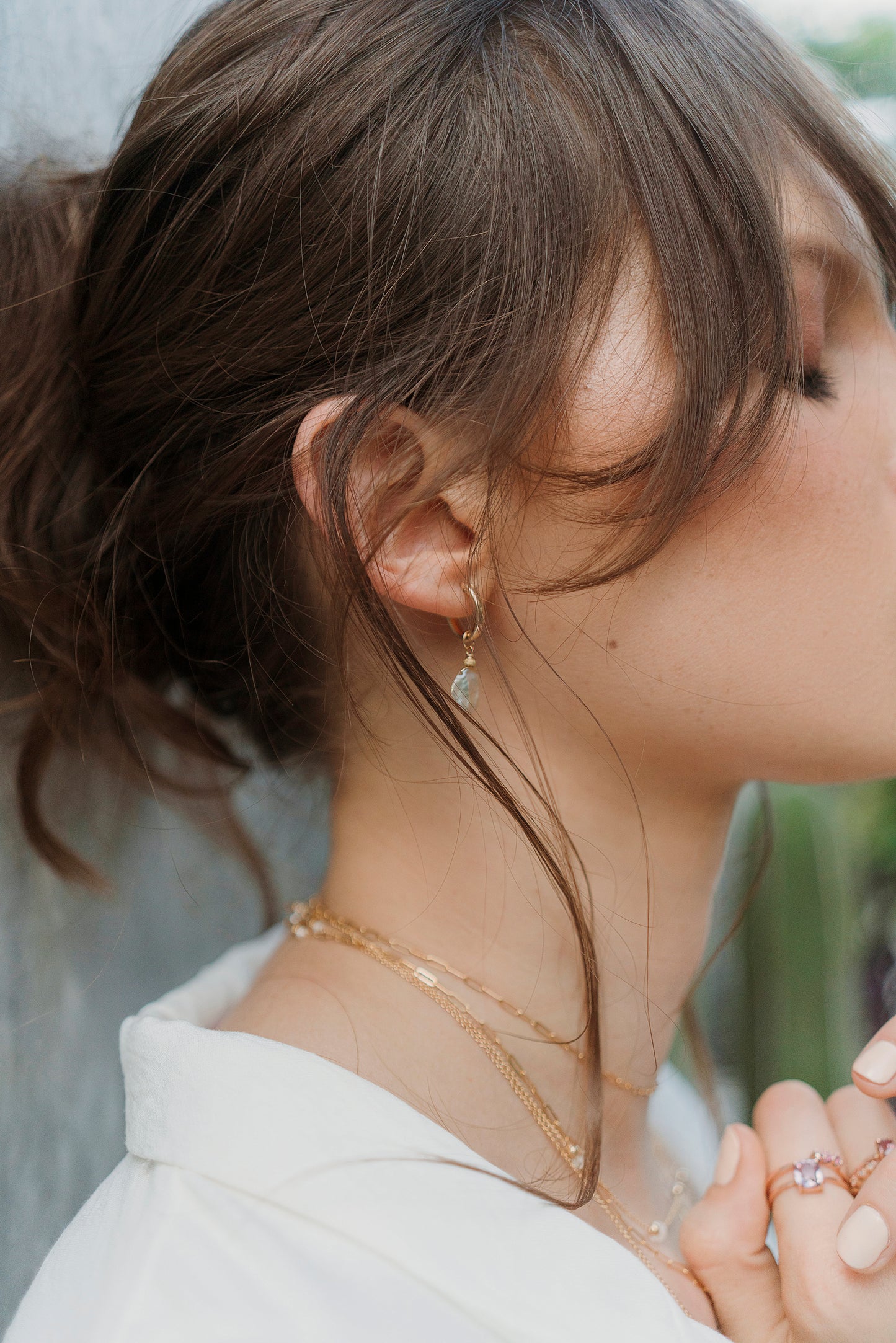 Arracadas Perla Keshi