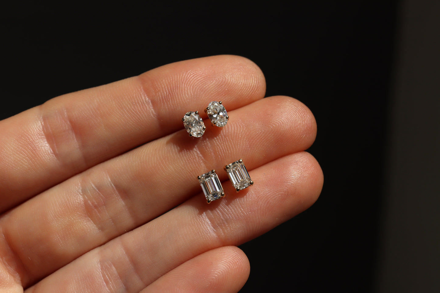 Aretes Luxe Diamante Oval 0.72ctw