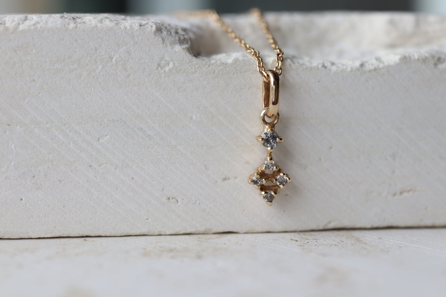 Collar Diana Diamantes Sal Pimienta Fine