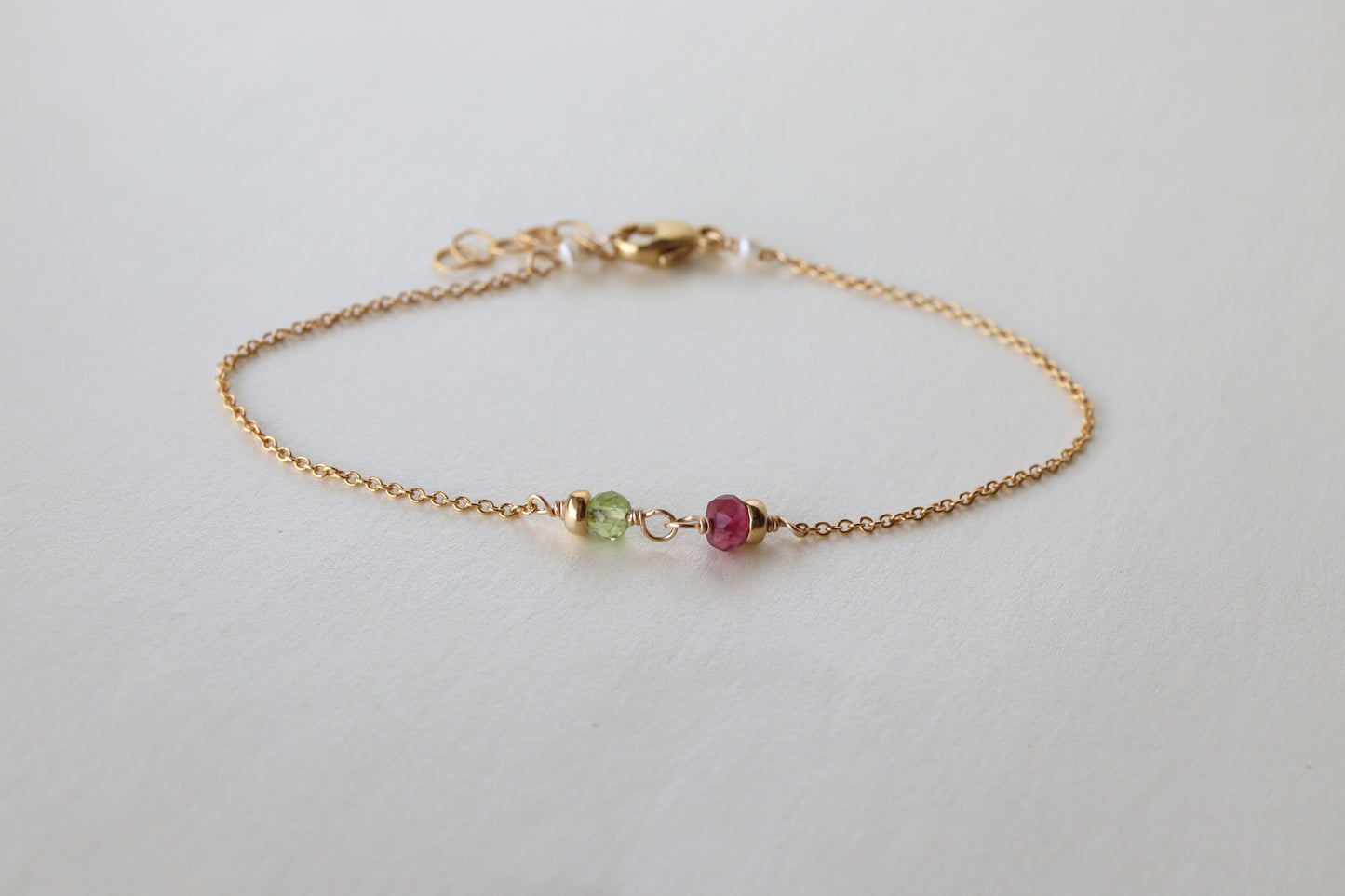 Pulsera Duo Personalizada con Piedras del Mes