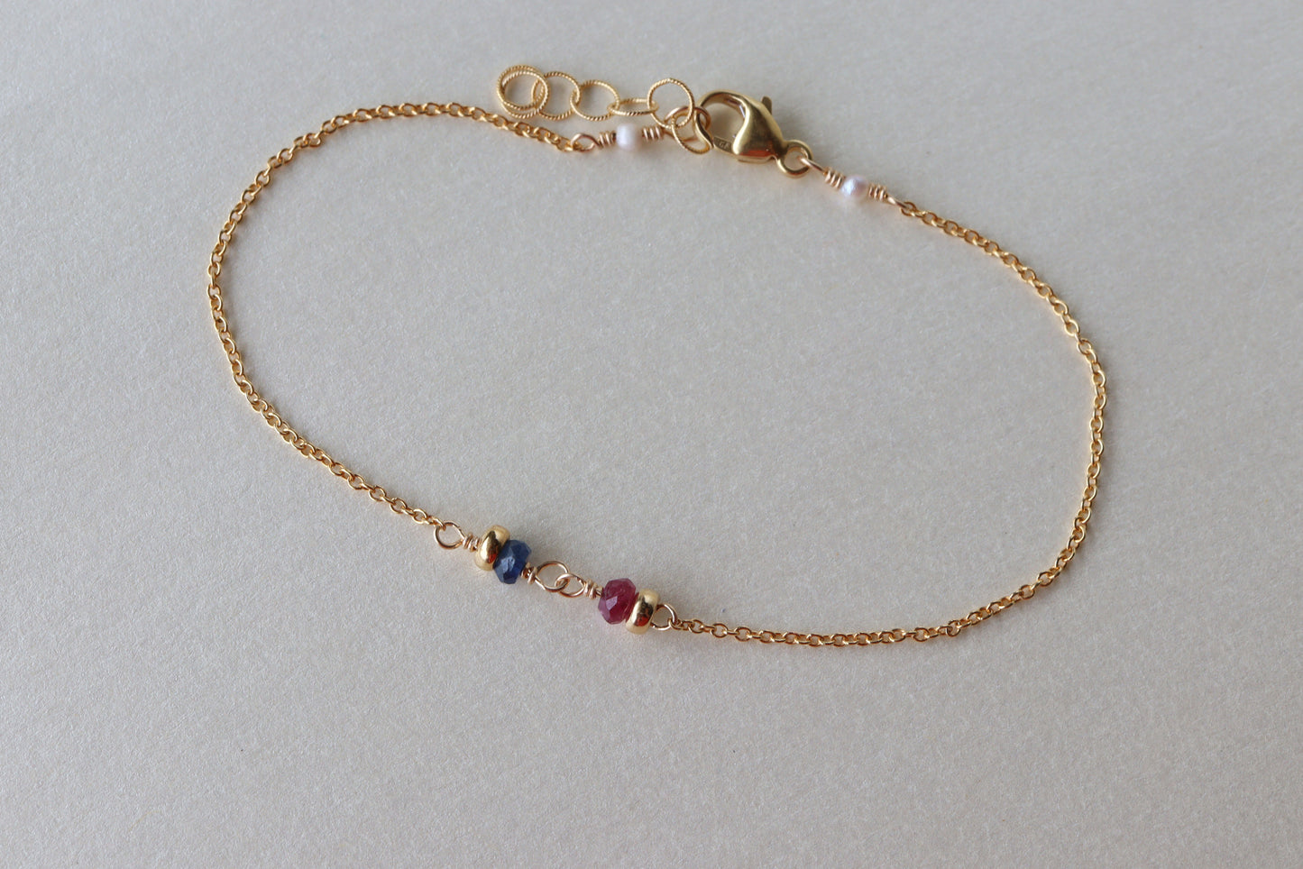 Pulsera Duo Personalizada con Piedras del Mes