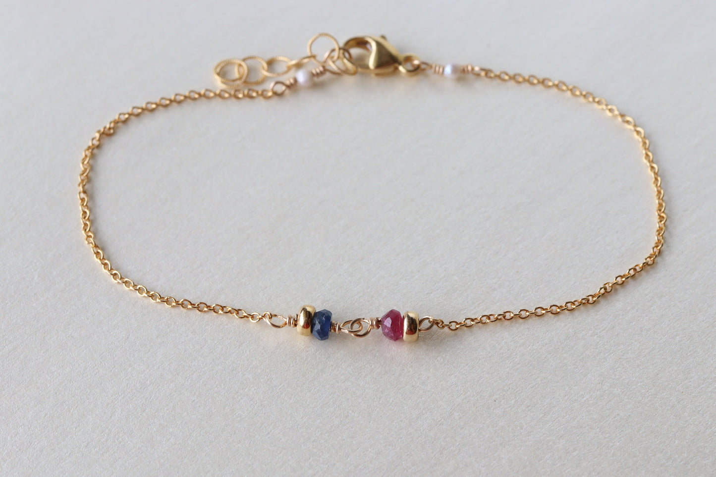 Pulsera Duo Personalizada con Piedras del Mes
