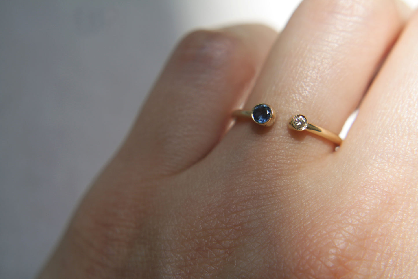 Anillo Elba Zafiro y Diamante