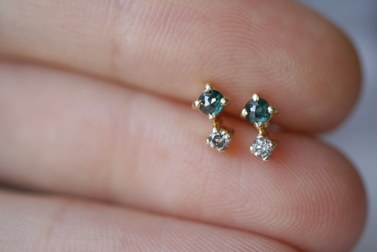 Aretes Eliana Diamante Verde Fine