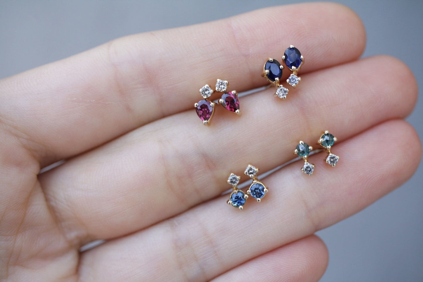 Aretes Eliana Diamante Verde Fine