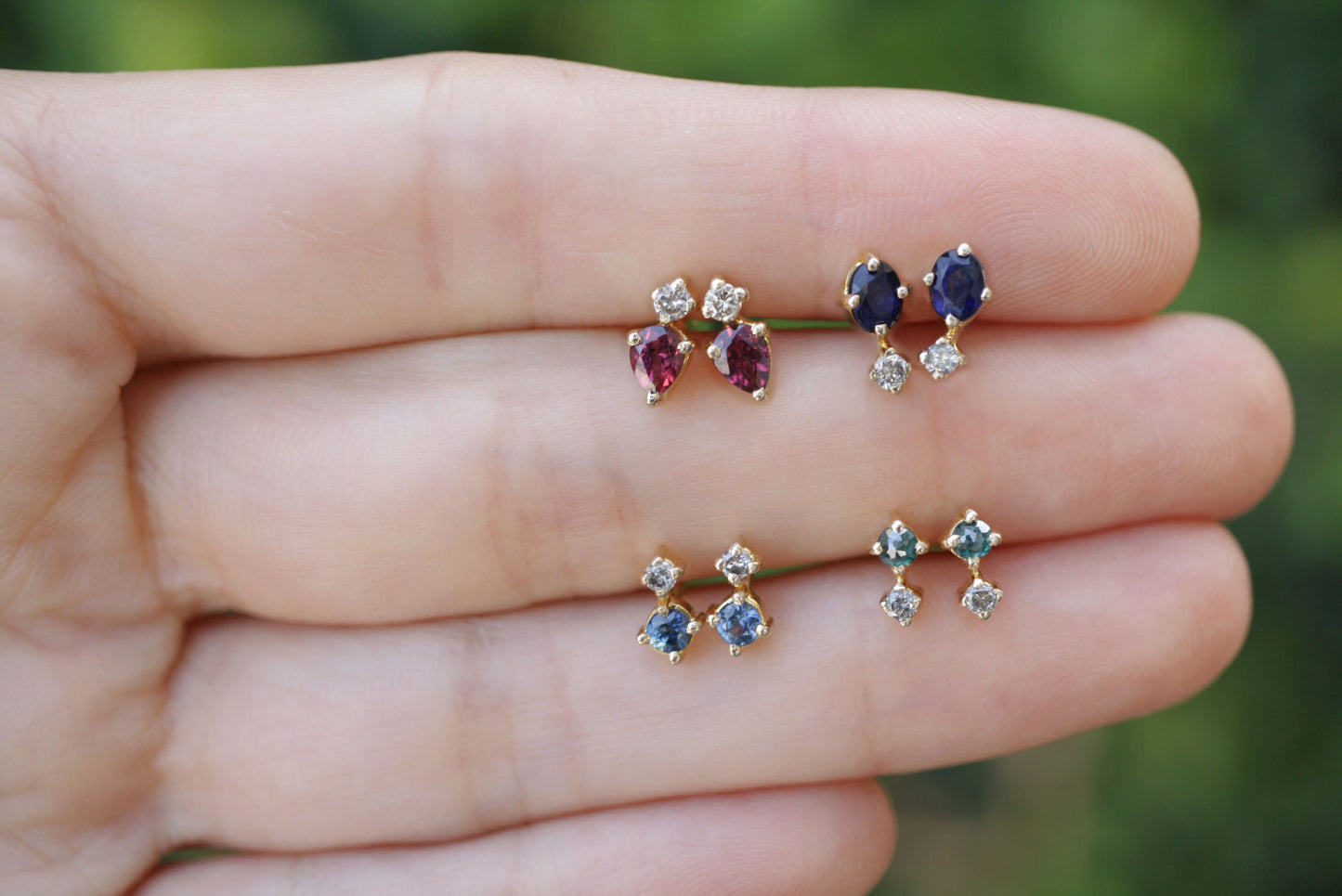 Aretes Eliana Diamante Verde Fine