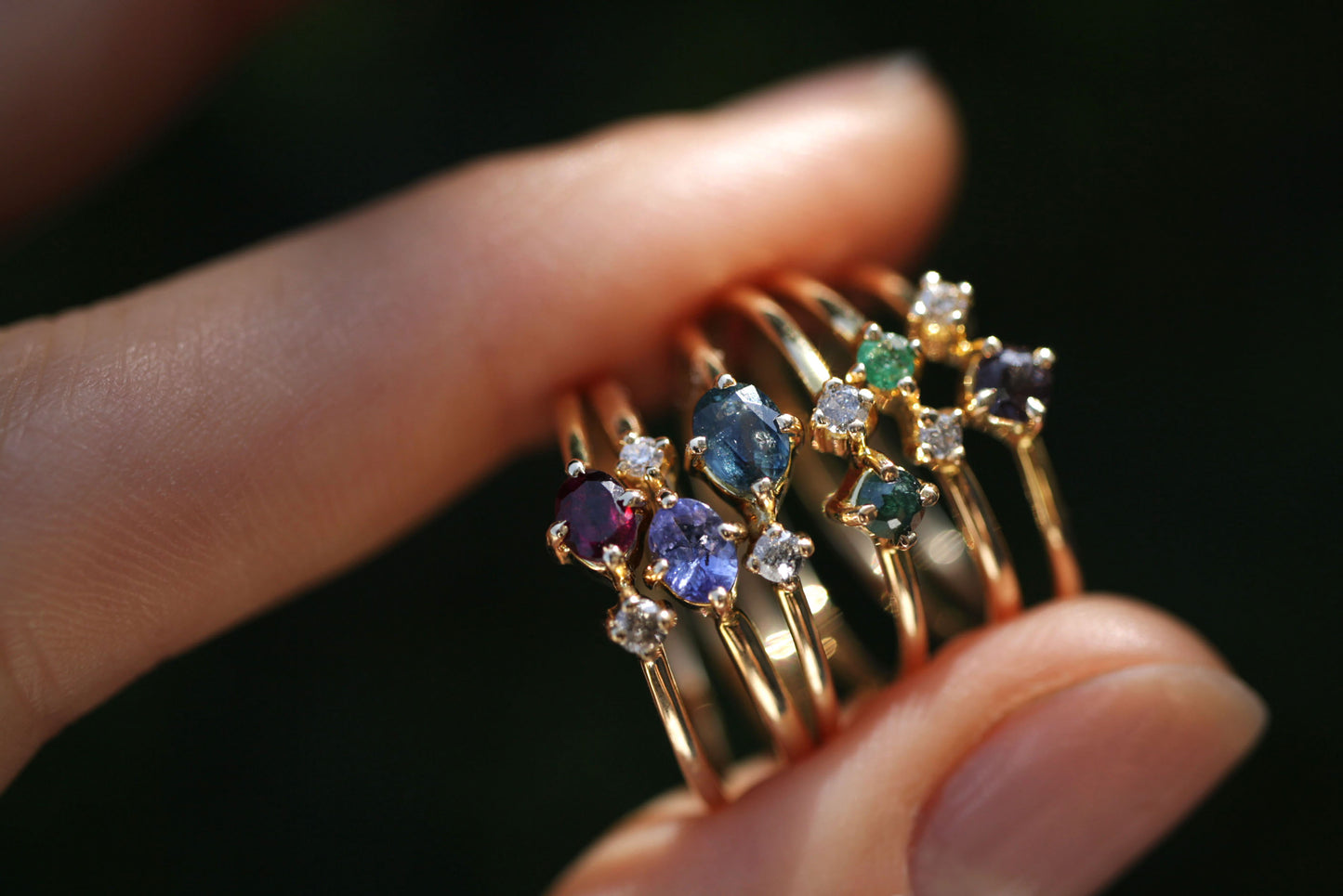 Anillo Eliana Espinela y Diamante