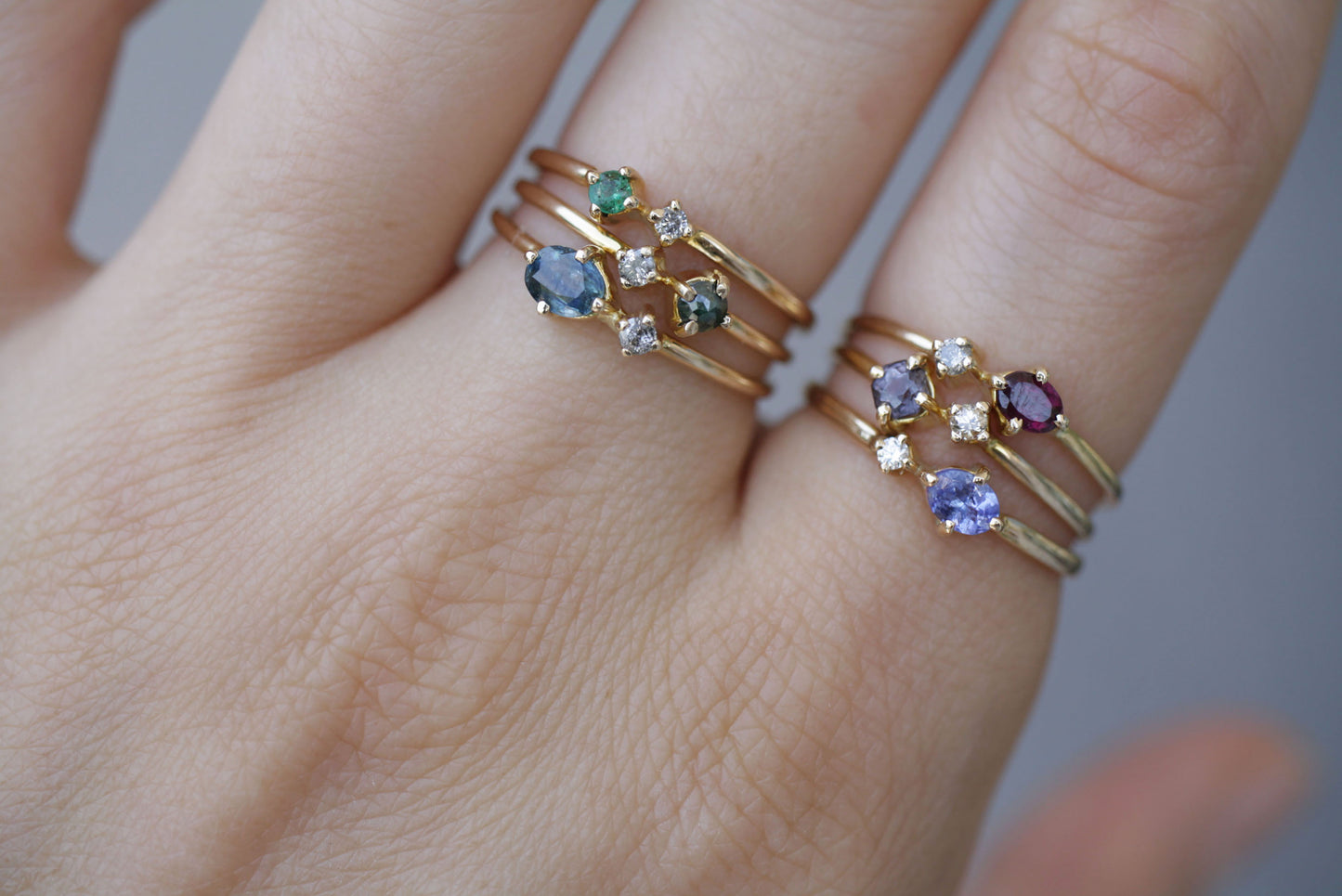 Anillo Eliana Espinela y Diamante