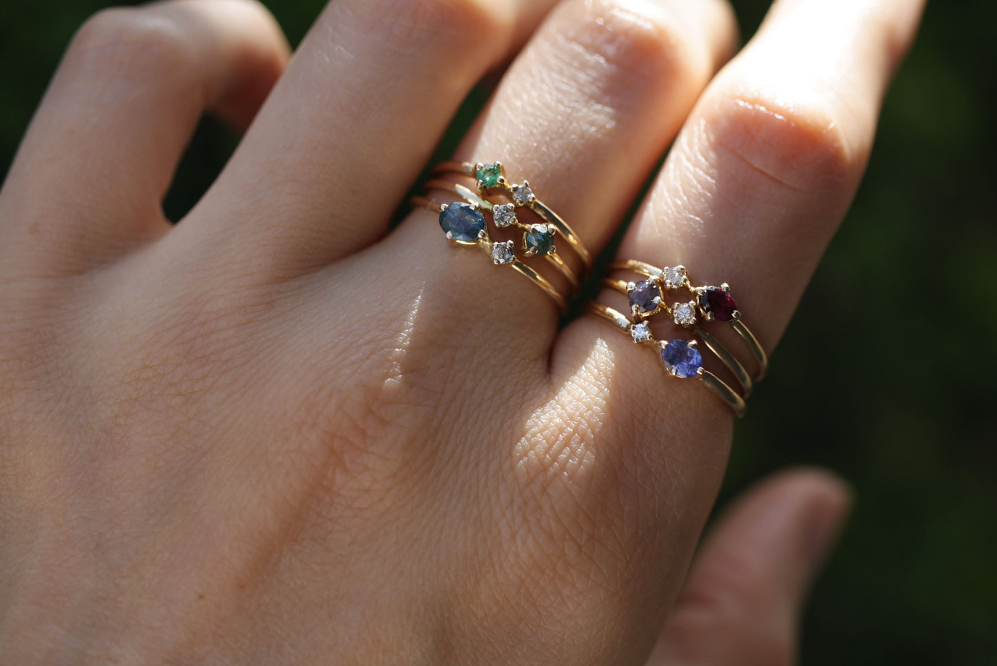 Anillo Eliana Espinela y Diamante