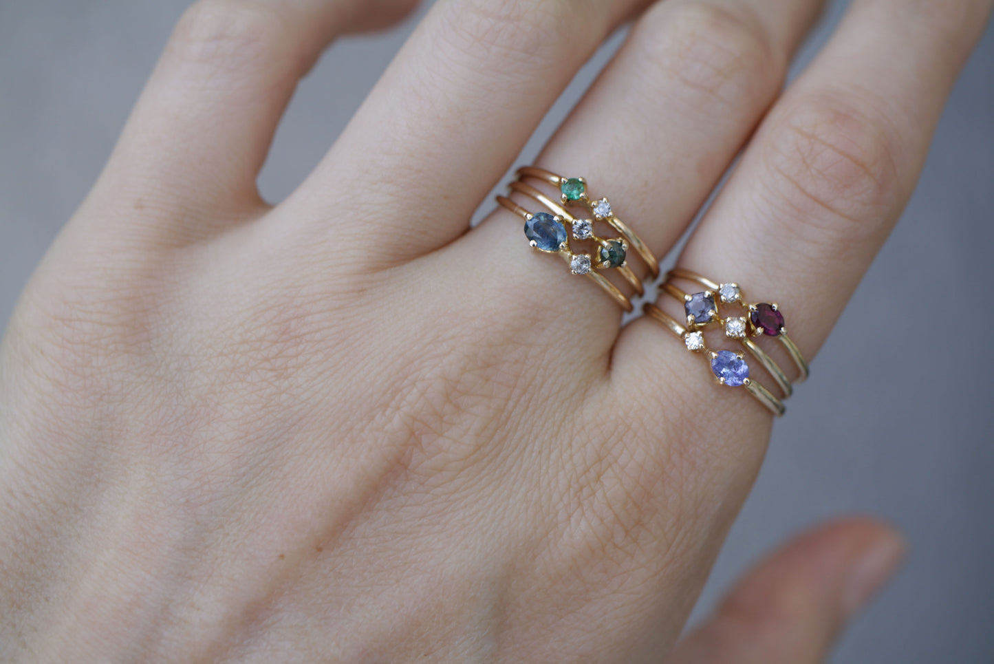 Anillo Eliana Espinela y Diamante