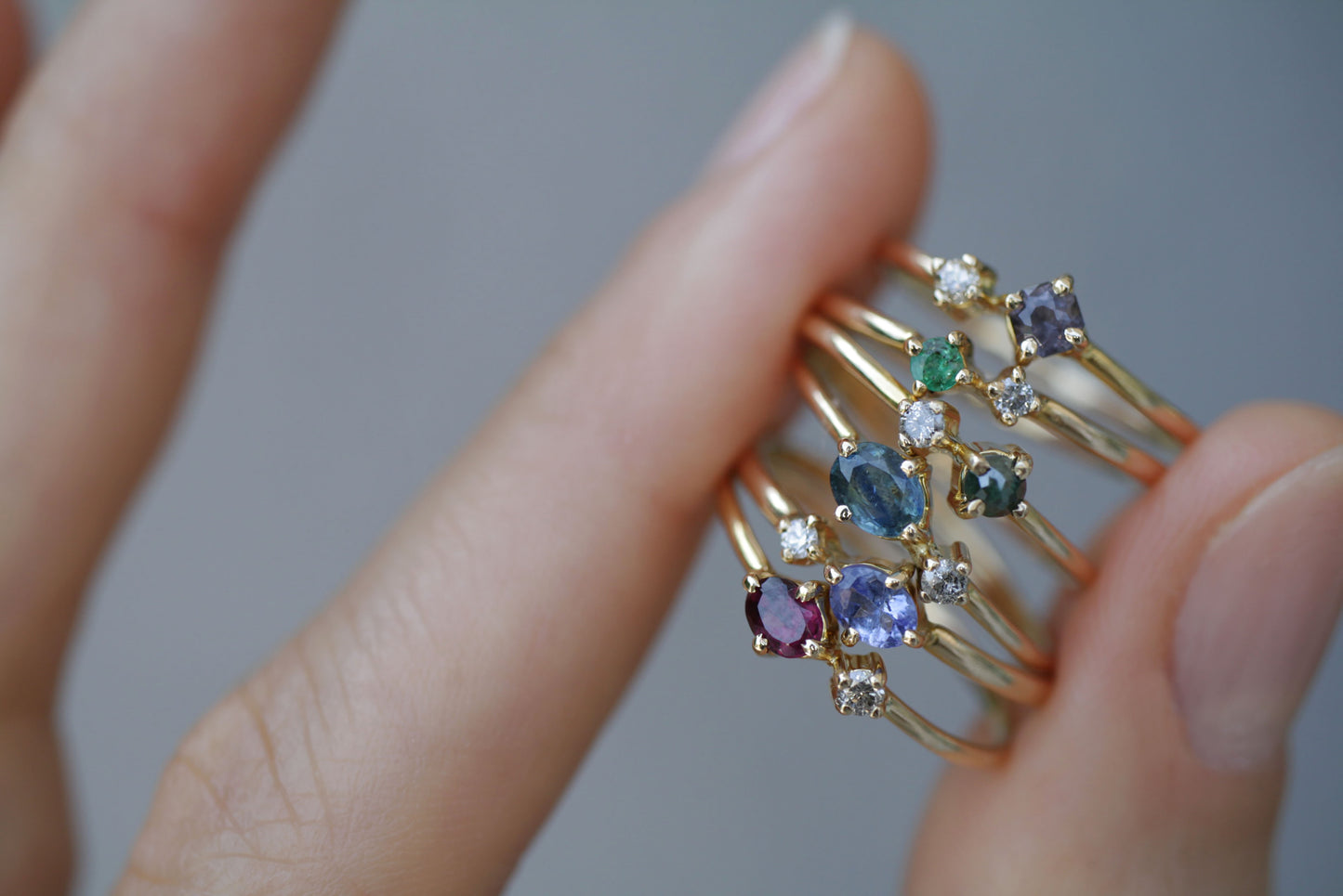 Anillo Eliana Espinela y Diamante