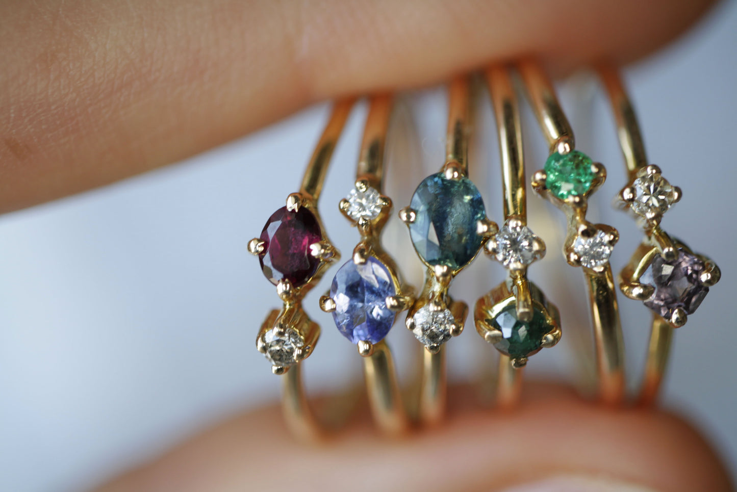 Anillo Eliana Espinela y Diamante