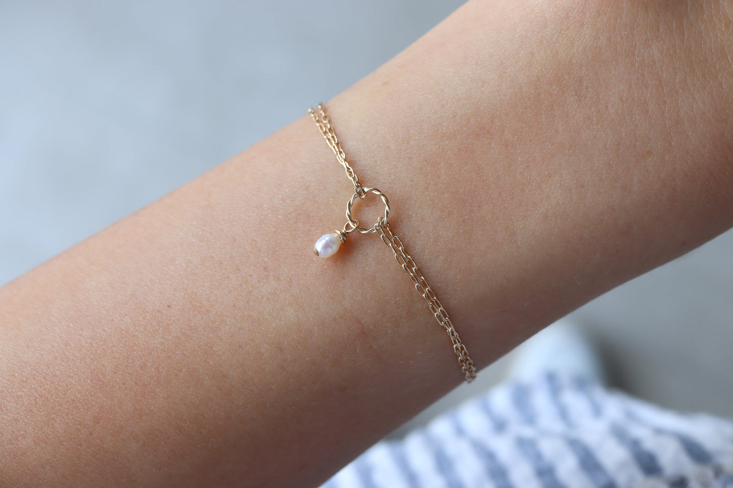 Pulsera Eternity Twist Perla