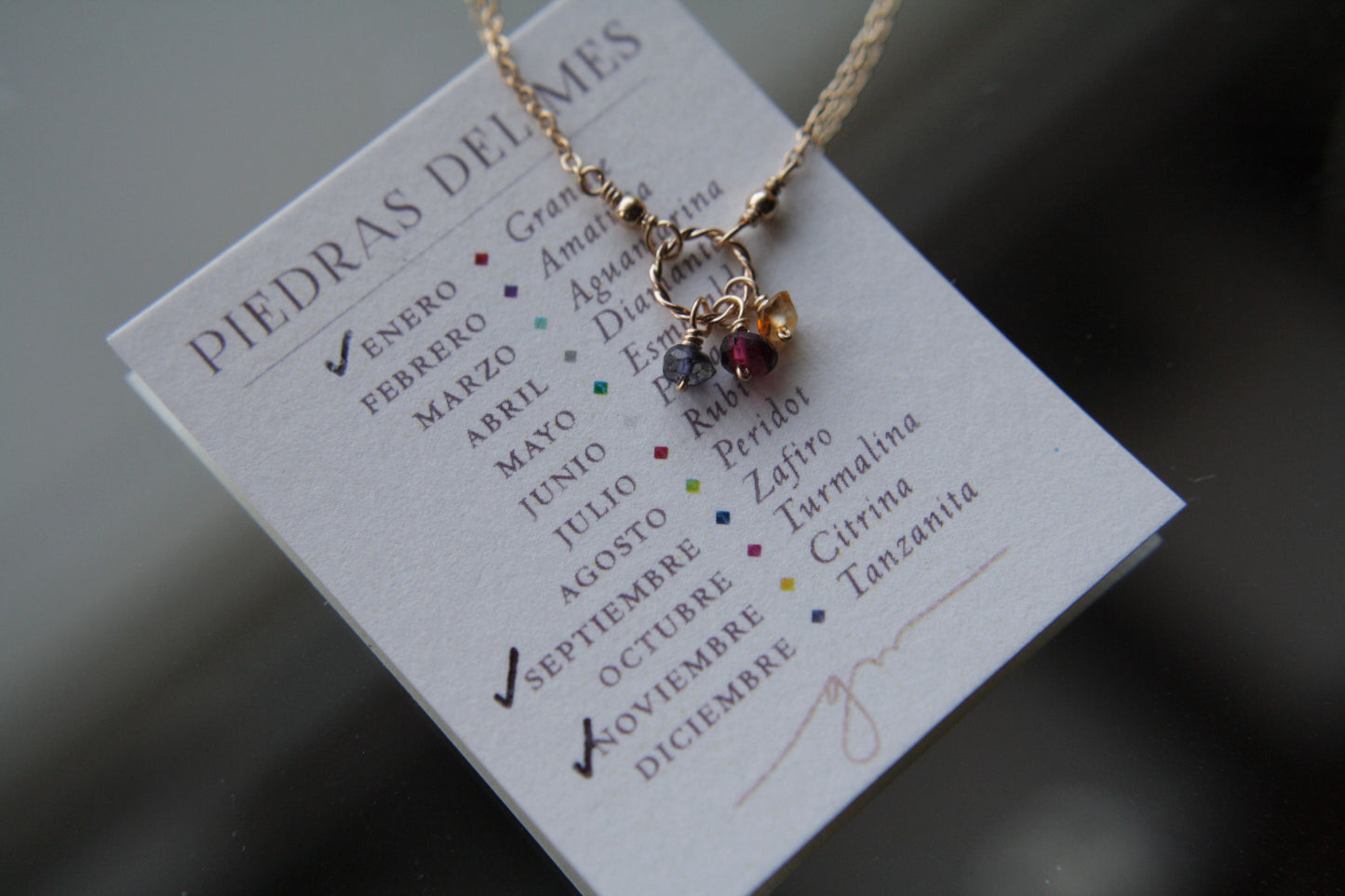Collar Eternity Piedras del Mes (Birthstones)