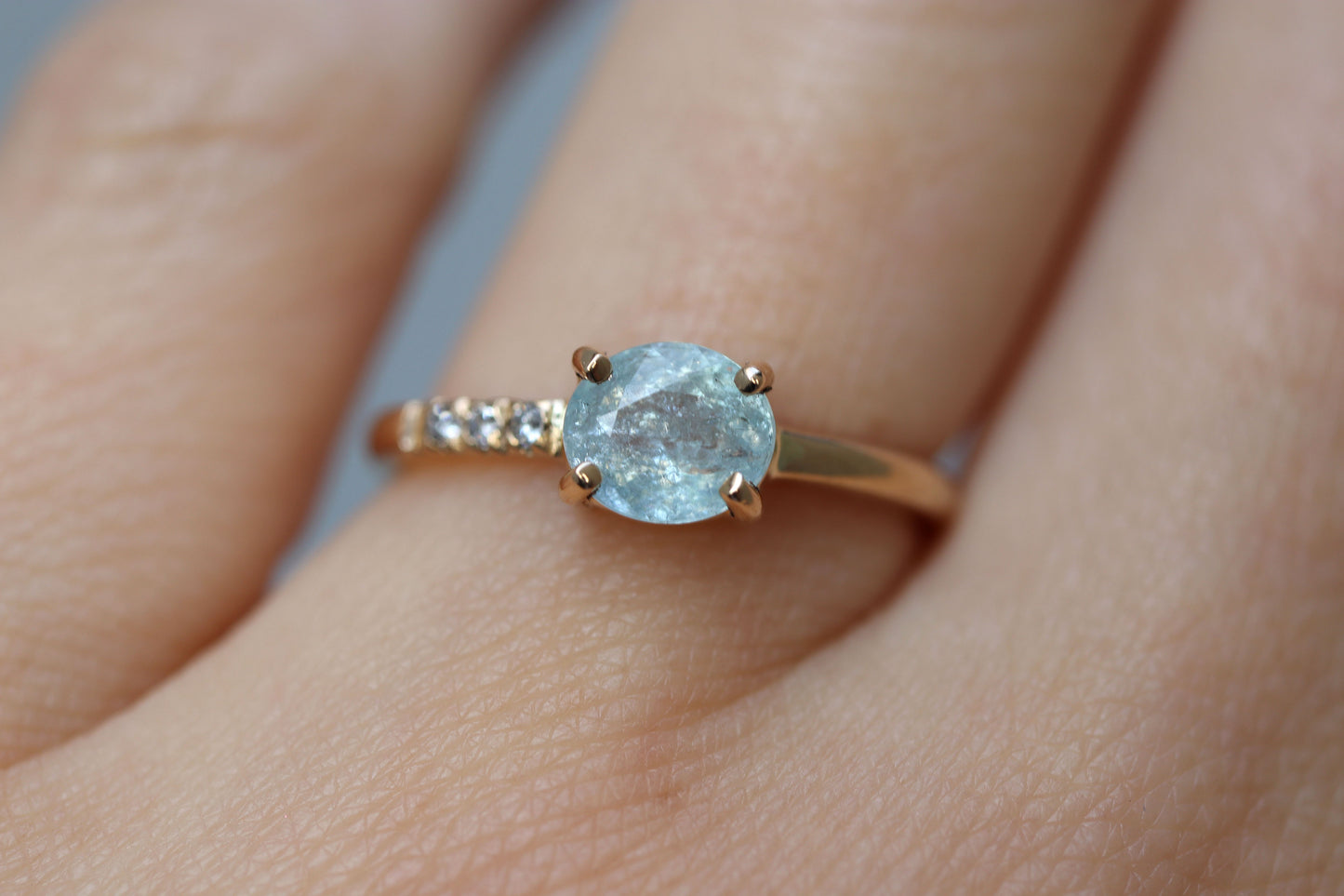Anillo Frida Turmalina Paraiba y Diamantes